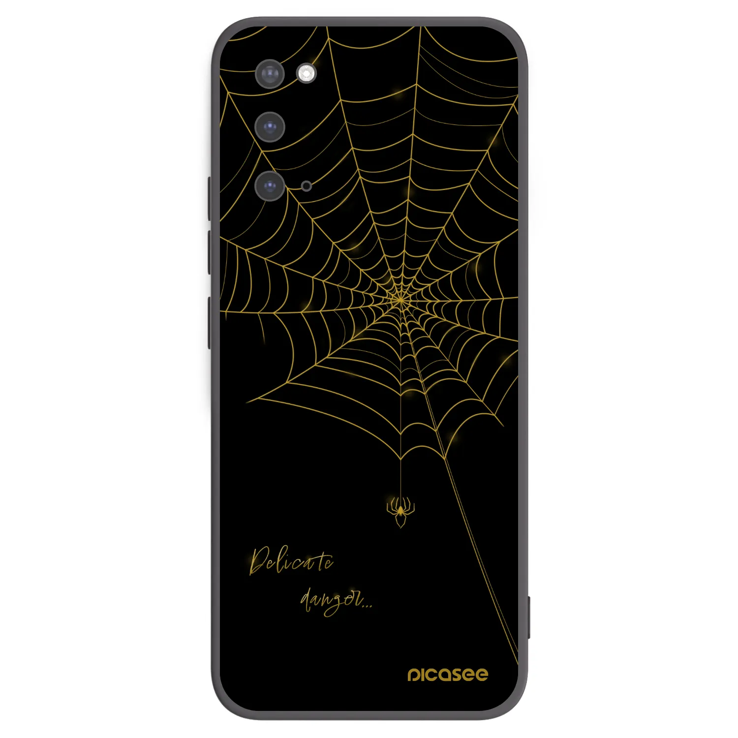 Picasee Μαύρη θήκη σιλικόνης για Samsung Galaxy S20 G980F - Delicate danger