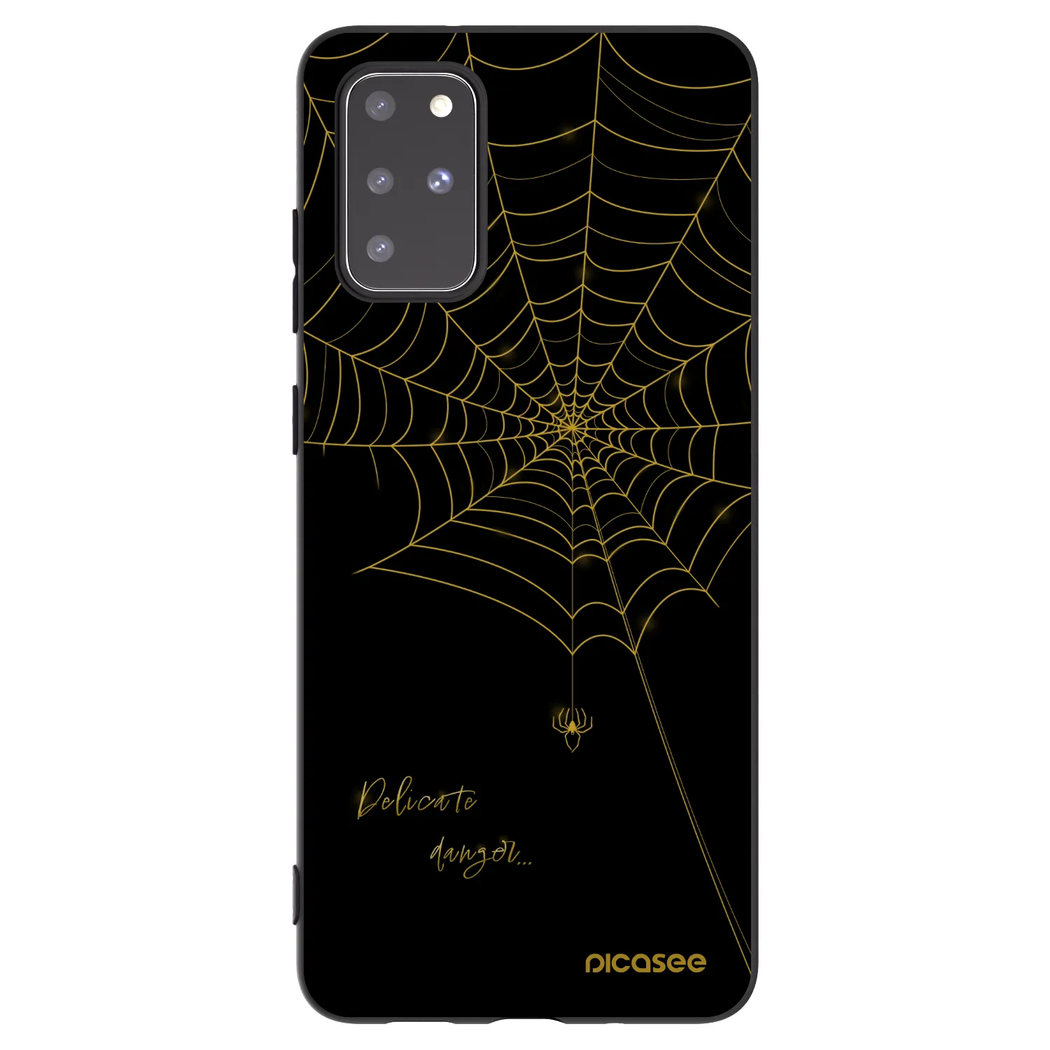 Picasee Μαύρη θήκη σιλικόνης για Samsung Galaxy S20+ G985F - Delicate danger