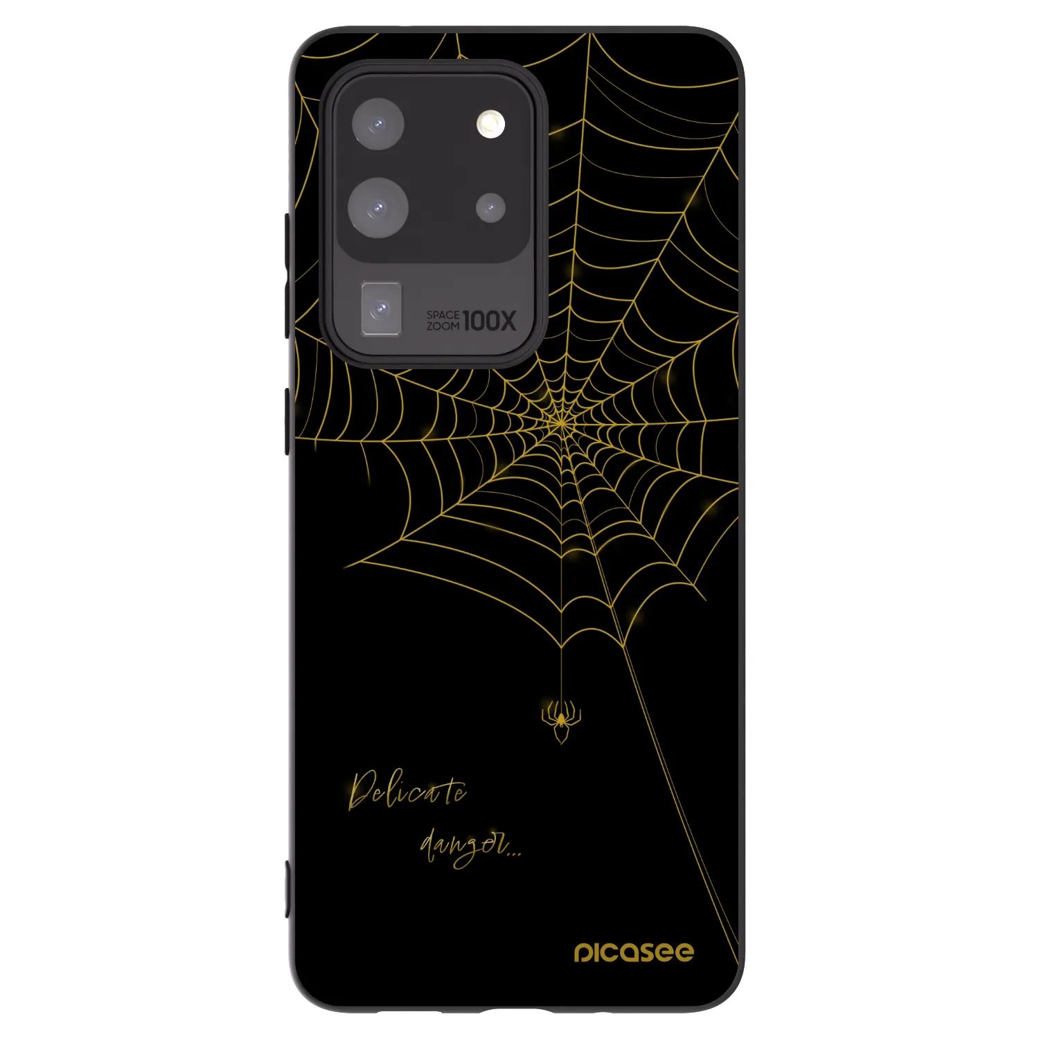 Picasee Μαύρη θήκη σιλικόνης για Samsung Galaxy S20 Ultra 5G G988F - Delicate danger