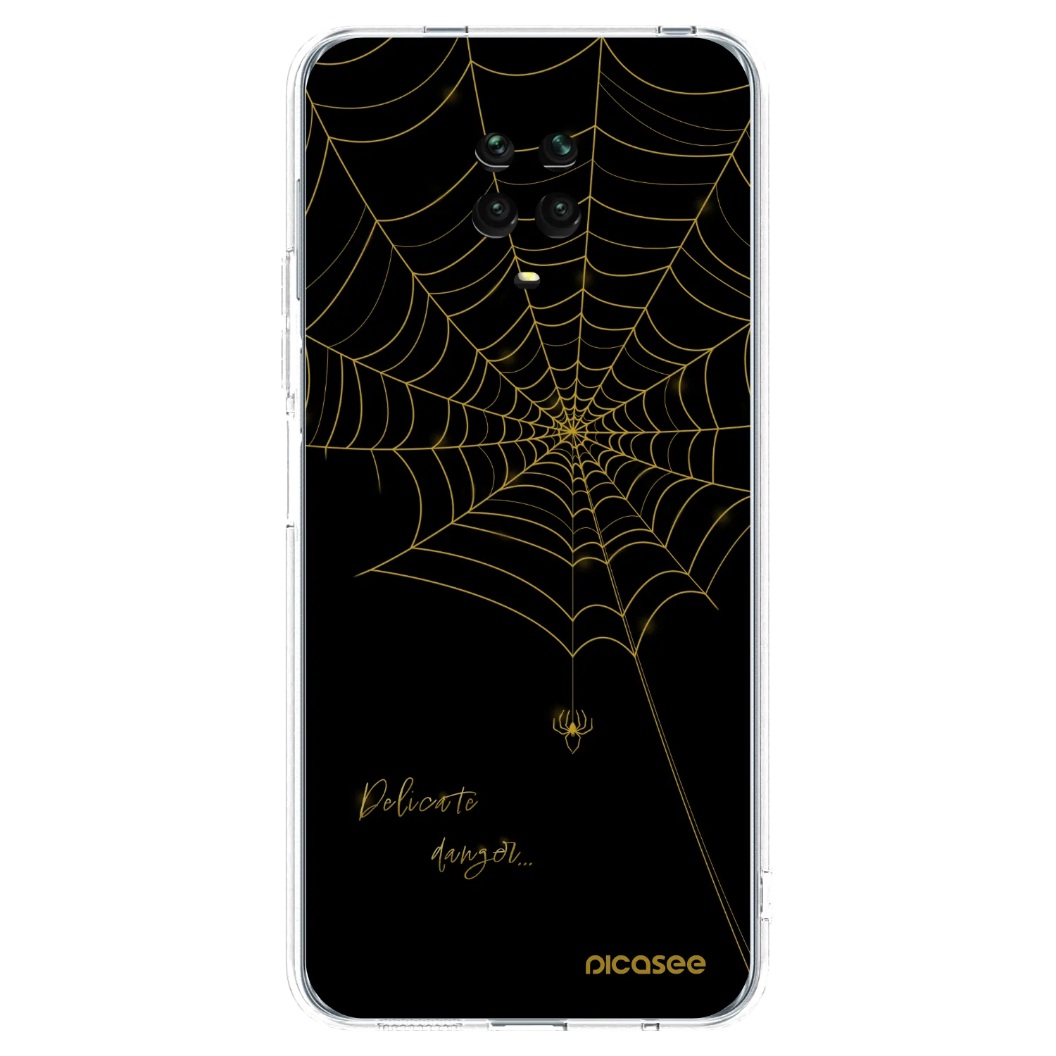 Picasee διαφανής θήκη σιλικόνης Xiaomi Redmi Note 9S - Delicate danger