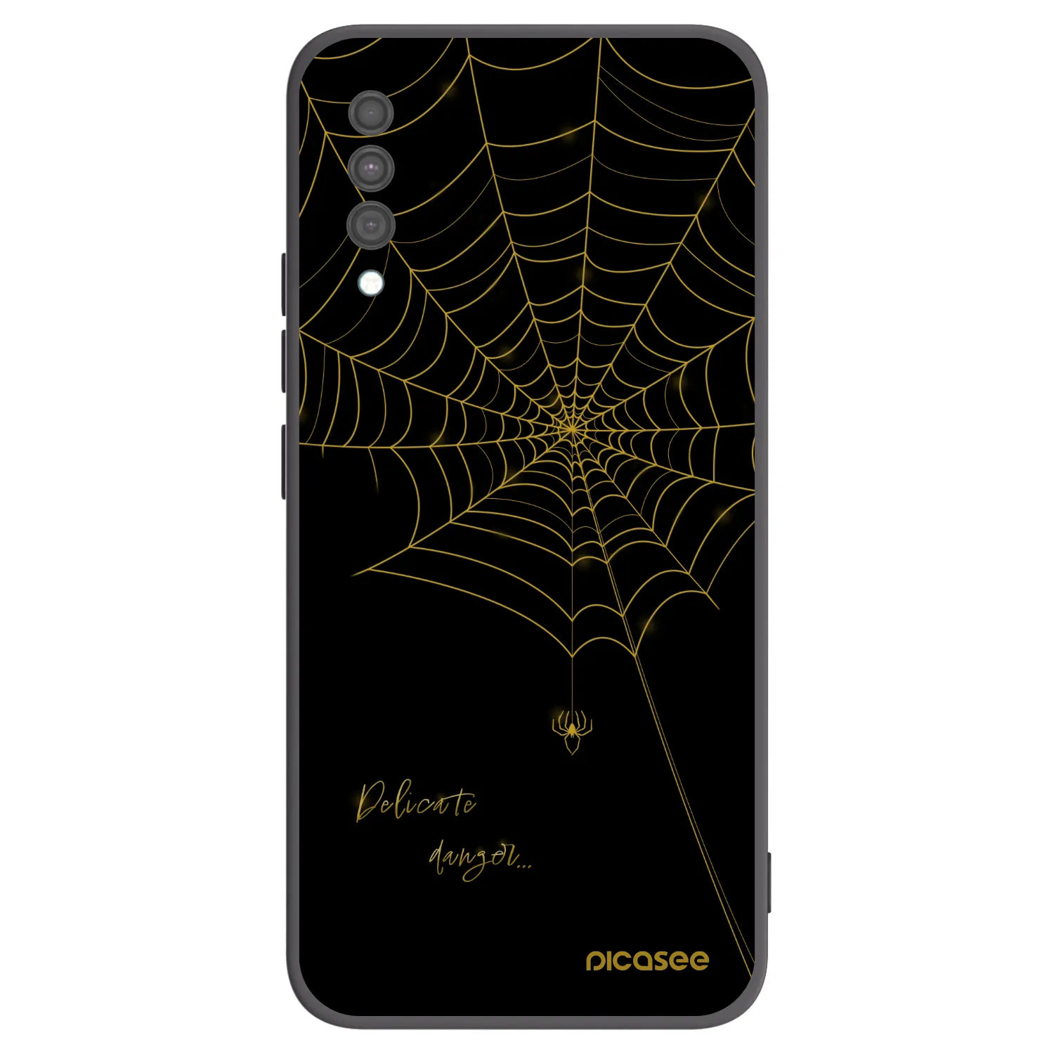 Picasee Μαύρη θήκη σιλικόνης για Samsung Galaxy A30s A307F - Delicate danger