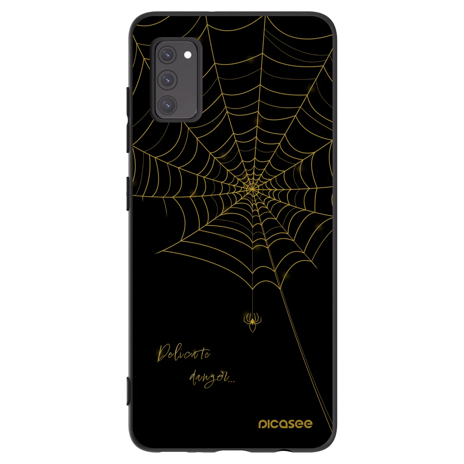 Picasee Μαύρη θήκη σιλικόνης για Samsung Galaxy A41 A415F - Delicate danger