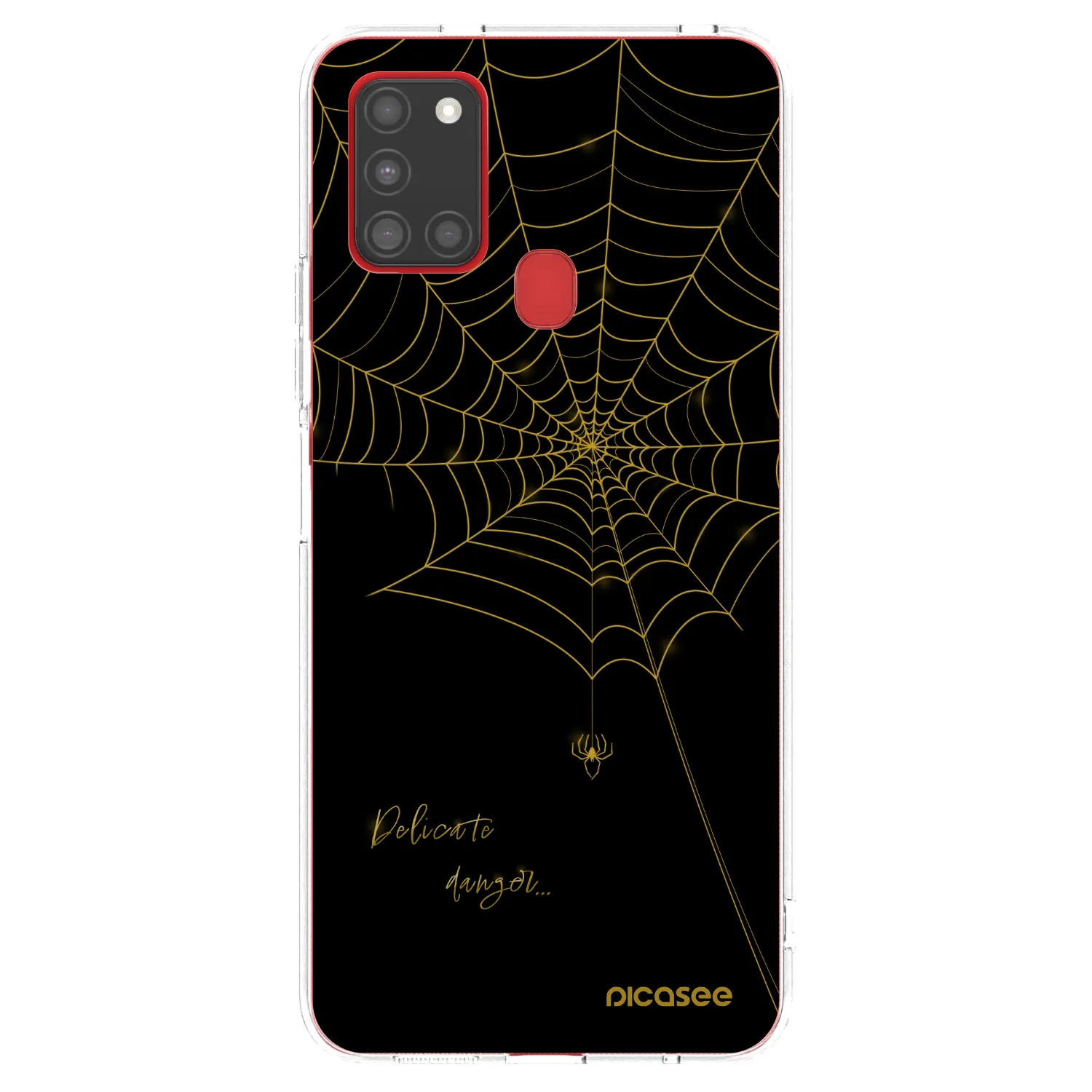 Picasee διαφανής θήκη σιλικόνης Samsung Galaxy A21s - Delicate danger