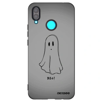 Picasee Μαύρη θήκη σιλικόνης για Huawei Nova 3 - Ghost