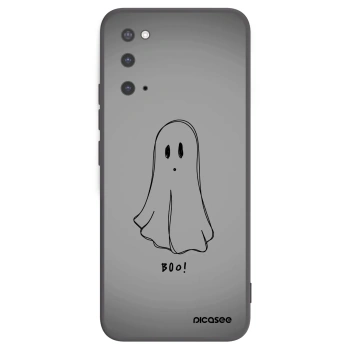Picasee Μαύρη θήκη σιλικόνης για Samsung Galaxy S20 G980F - Ghost