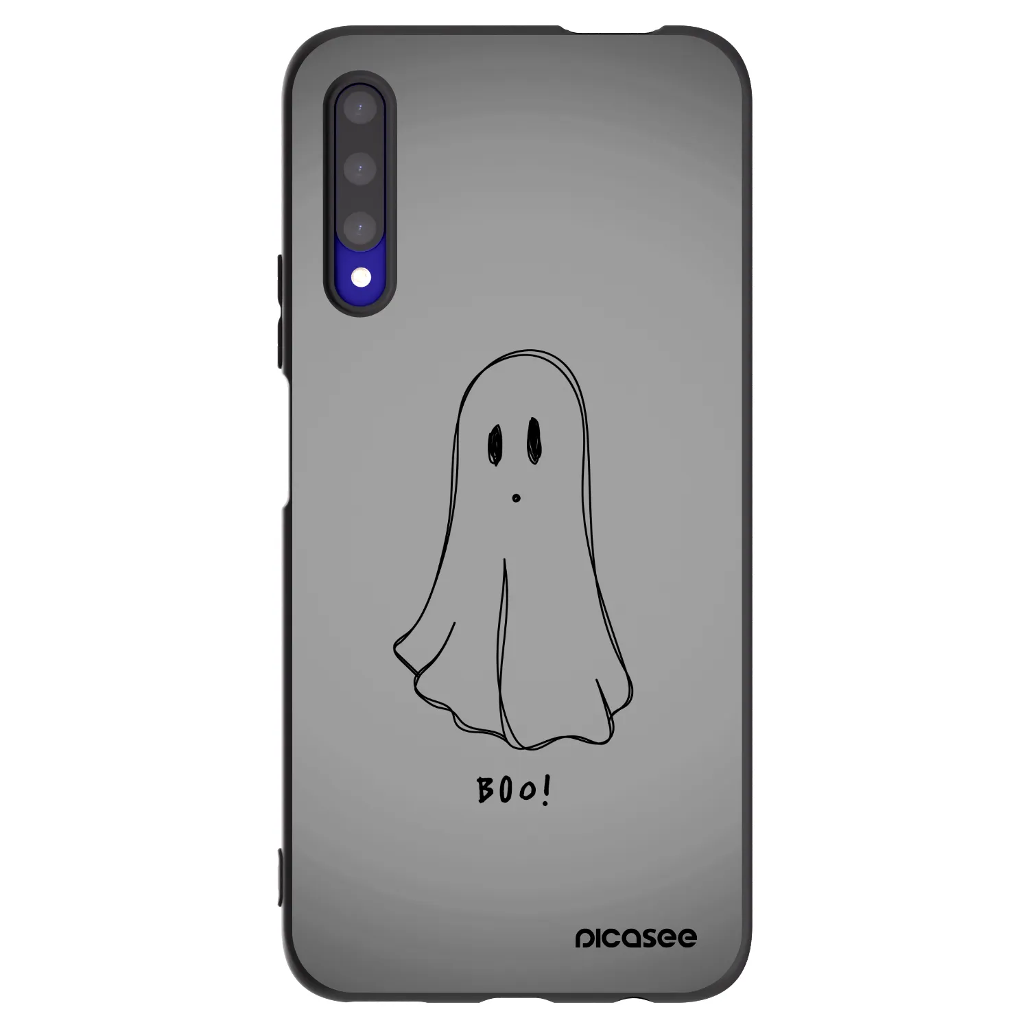 Picasee Μαύρη θήκη σιλικόνης για Honor 9X Pro - Ghost
