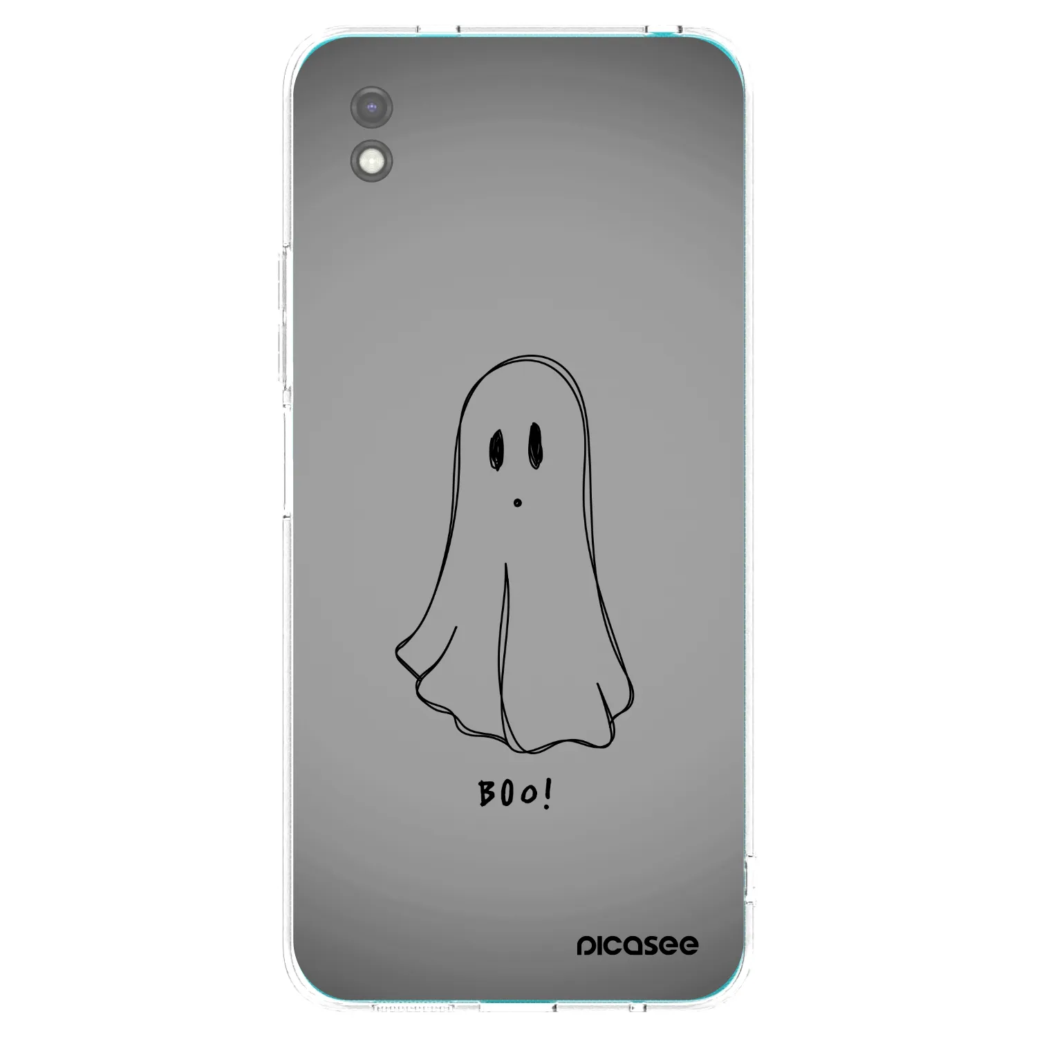 Picasee Μαύρη θήκη σιλικόνης για Xiaomi Redmi 9A - Ghost