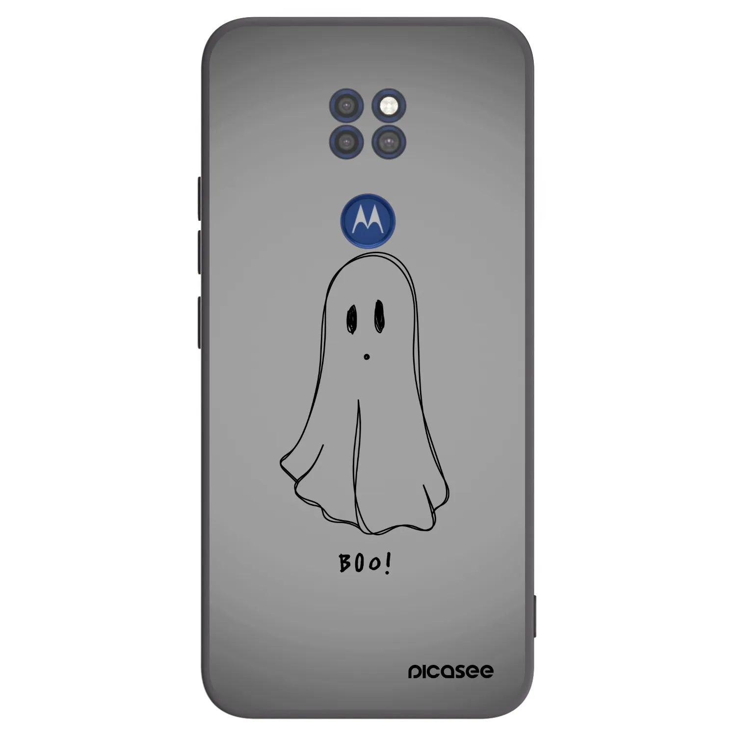 Picasee Μαύρη θήκη σιλικόνης για Motorola Moto G9 Play - Ghost