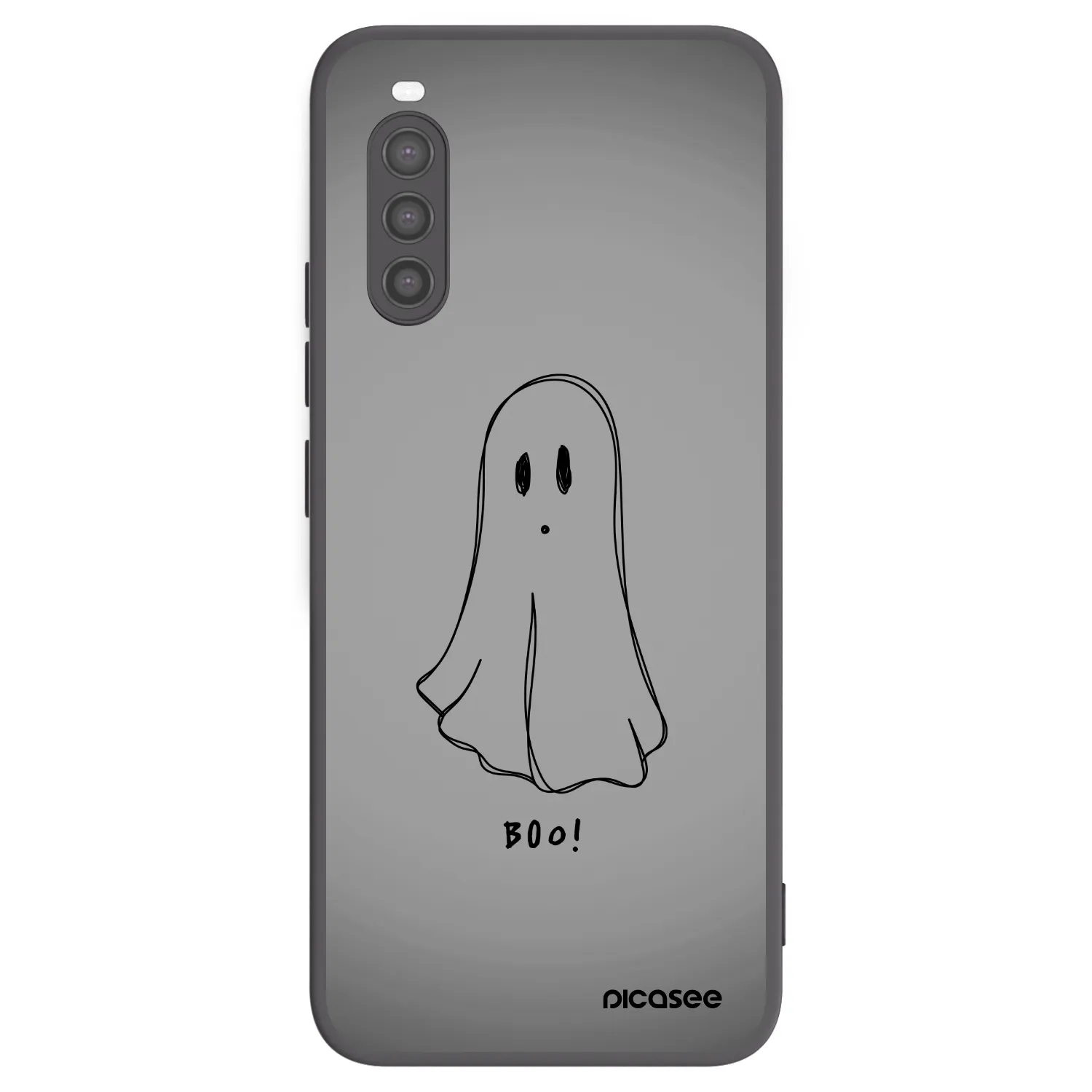 Picasee Μαύρη θήκη σιλικόνης για Sony Xperia 10 II - Ghost