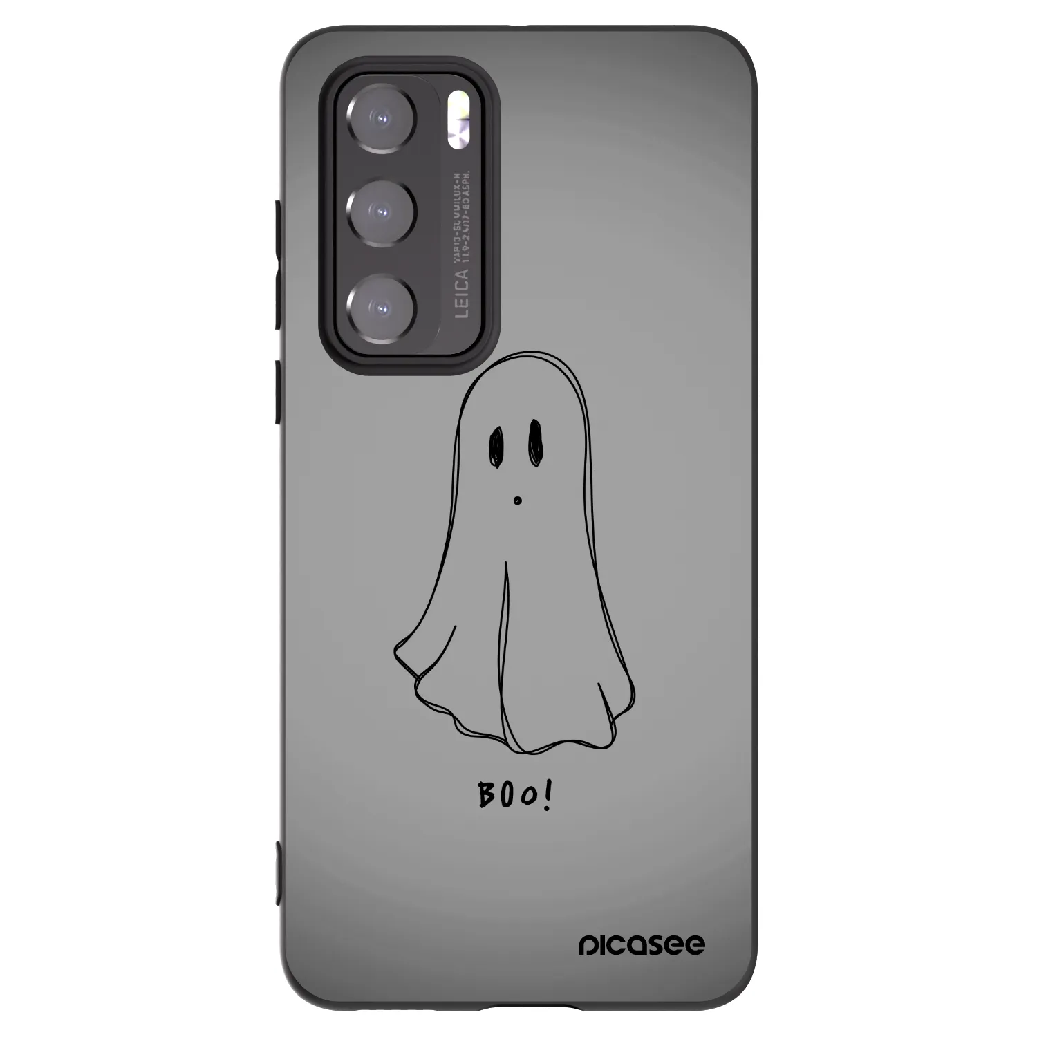 Picasee Μαύρη θήκη σιλικόνης για Huawei P40 - Ghost