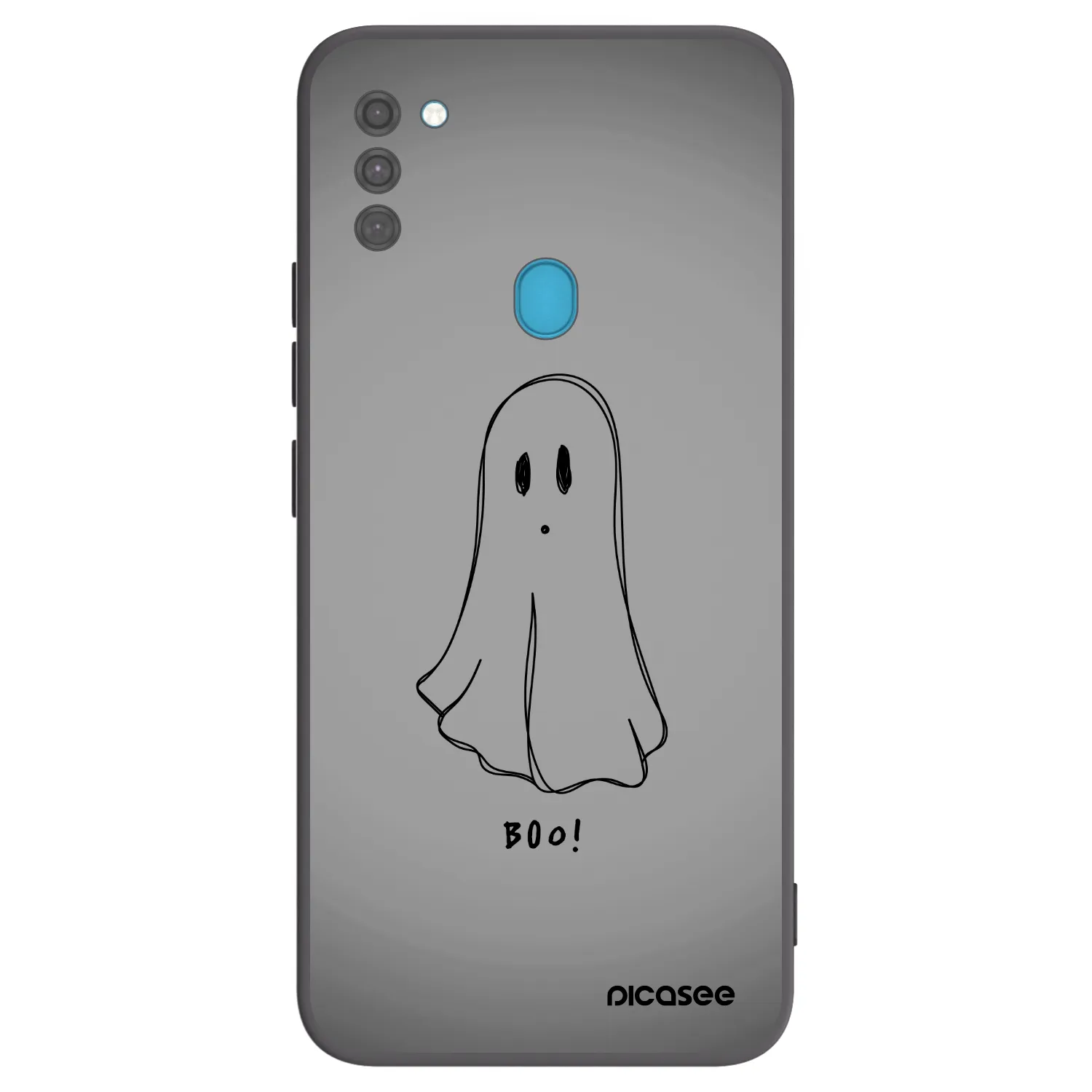 Picasee Μαύρη θήκη σιλικόνης για Samsung Galaxy M11 - Ghost
