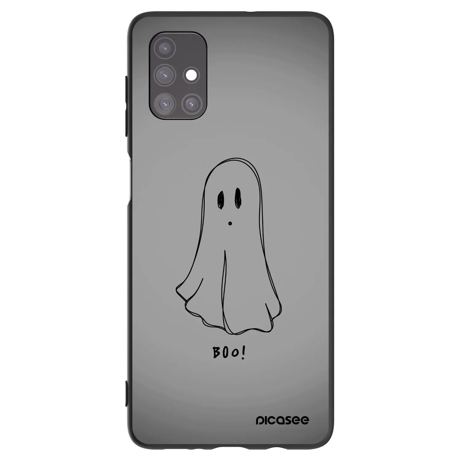 Picasee Μαύρη θήκη σιλικόνης για Samsung Galaxy M51 M515F - Ghost