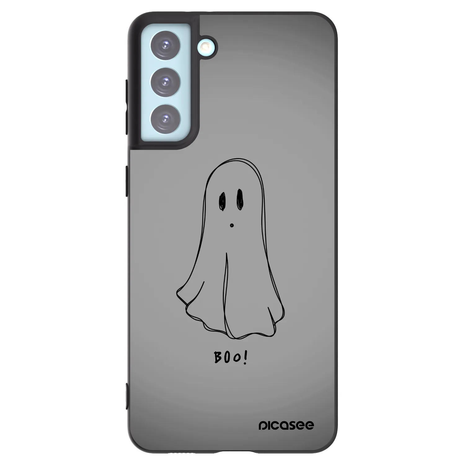Picasee Μαύρη θήκη σιλικόνης για Samsung Galaxy S21+ 5G G996F - Ghost