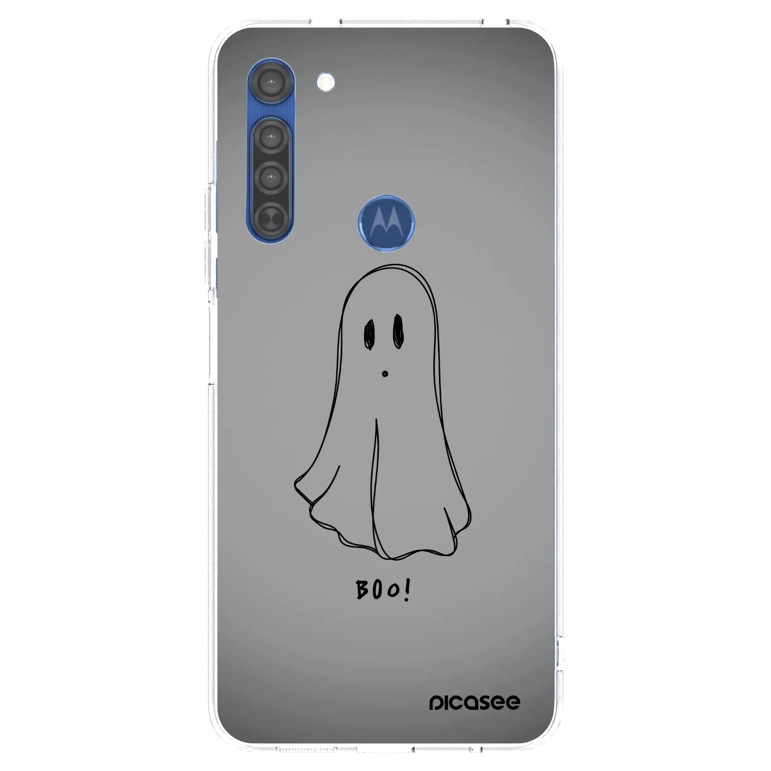 Picasee διαφανής θήκη σιλικόνης Motorola Moto G8 - Ghost