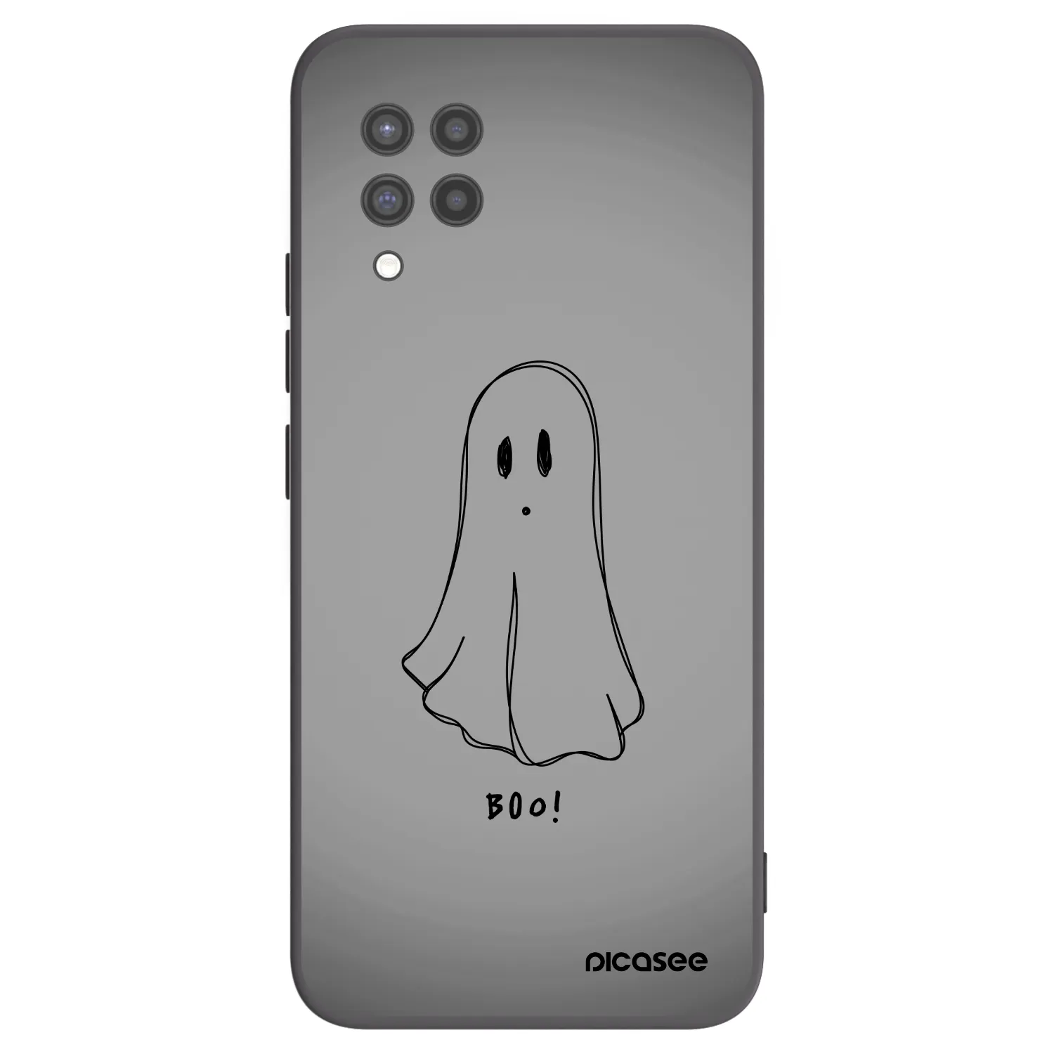 Picasee Μαύρη θήκη σιλικόνης για Samsung Galaxy A42 A426B - Ghost