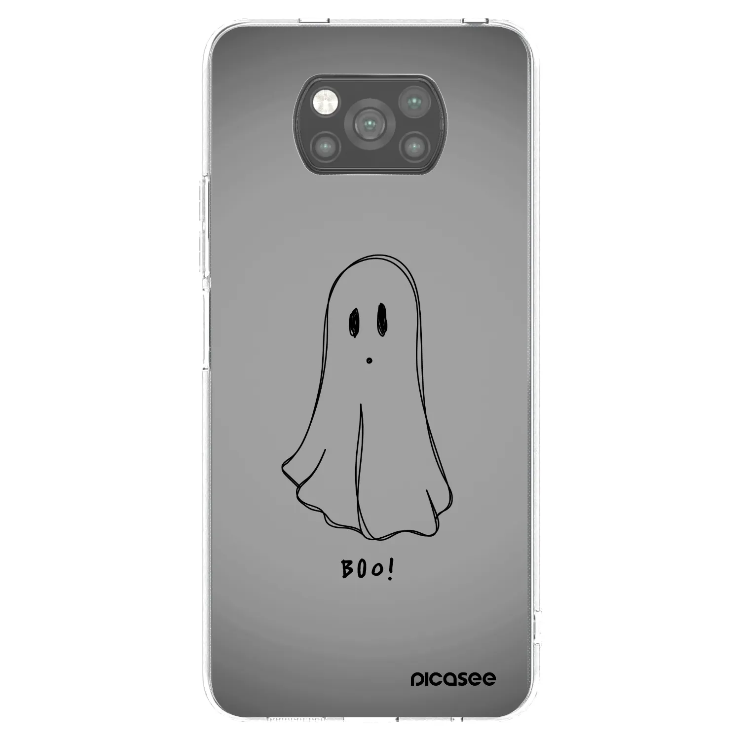 Picasee Μαύρη θήκη σιλικόνης για Xiaomi Poco X3 Pro - Ghost