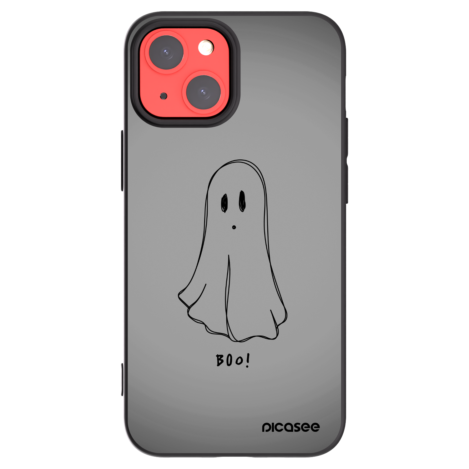 Picasee Μαύρη θήκη σιλικόνης για Apple iPhone 13 mini - Ghost