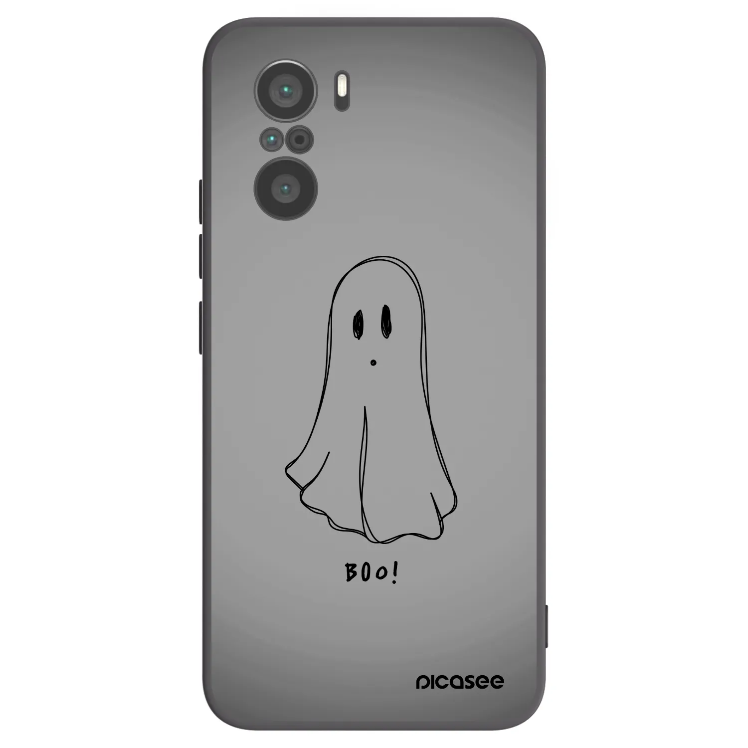 Picasee Μαύρη θήκη σιλικόνης για Xiaomi Poco F3 - Ghost