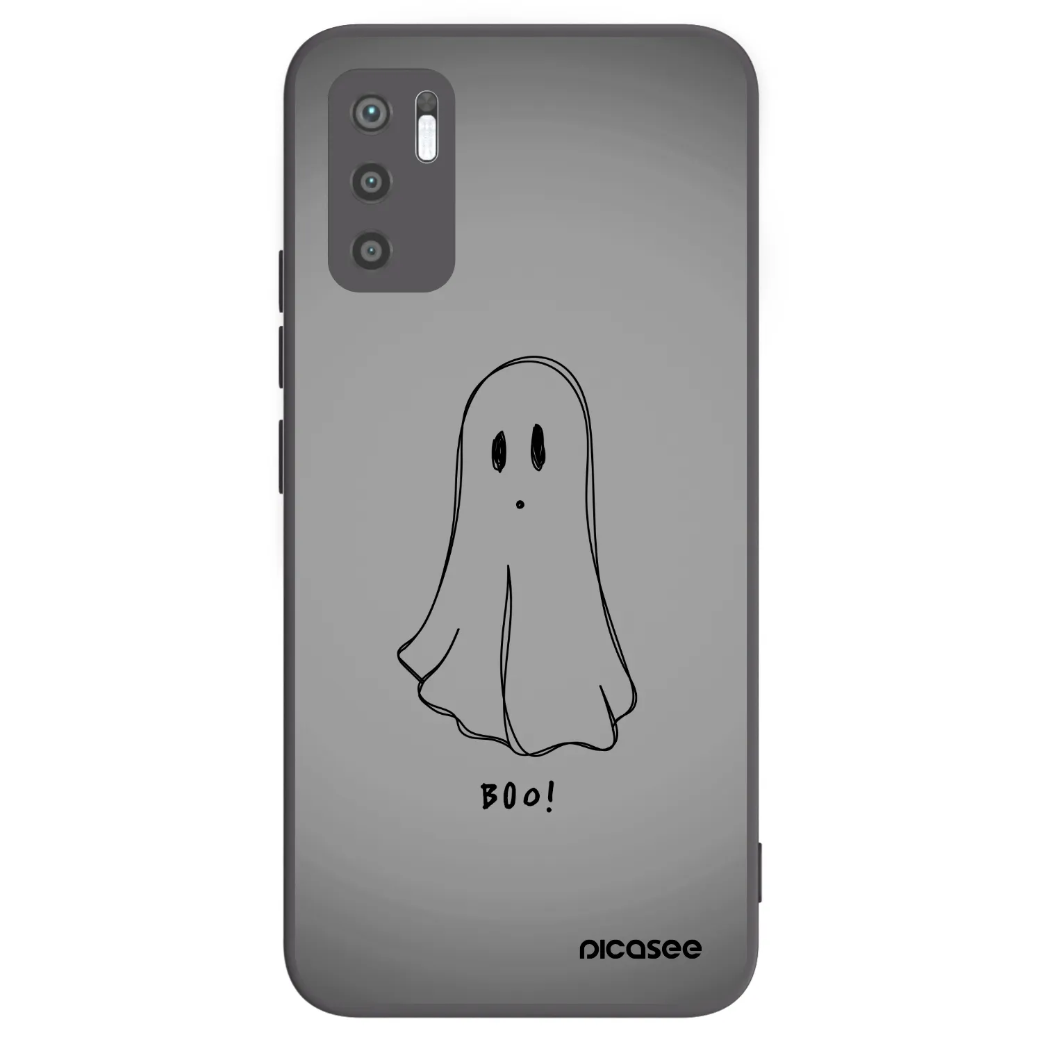 Picasee Μαύρη θήκη σιλικόνης για Xiaomi Redmi Note 10 5G - Ghost