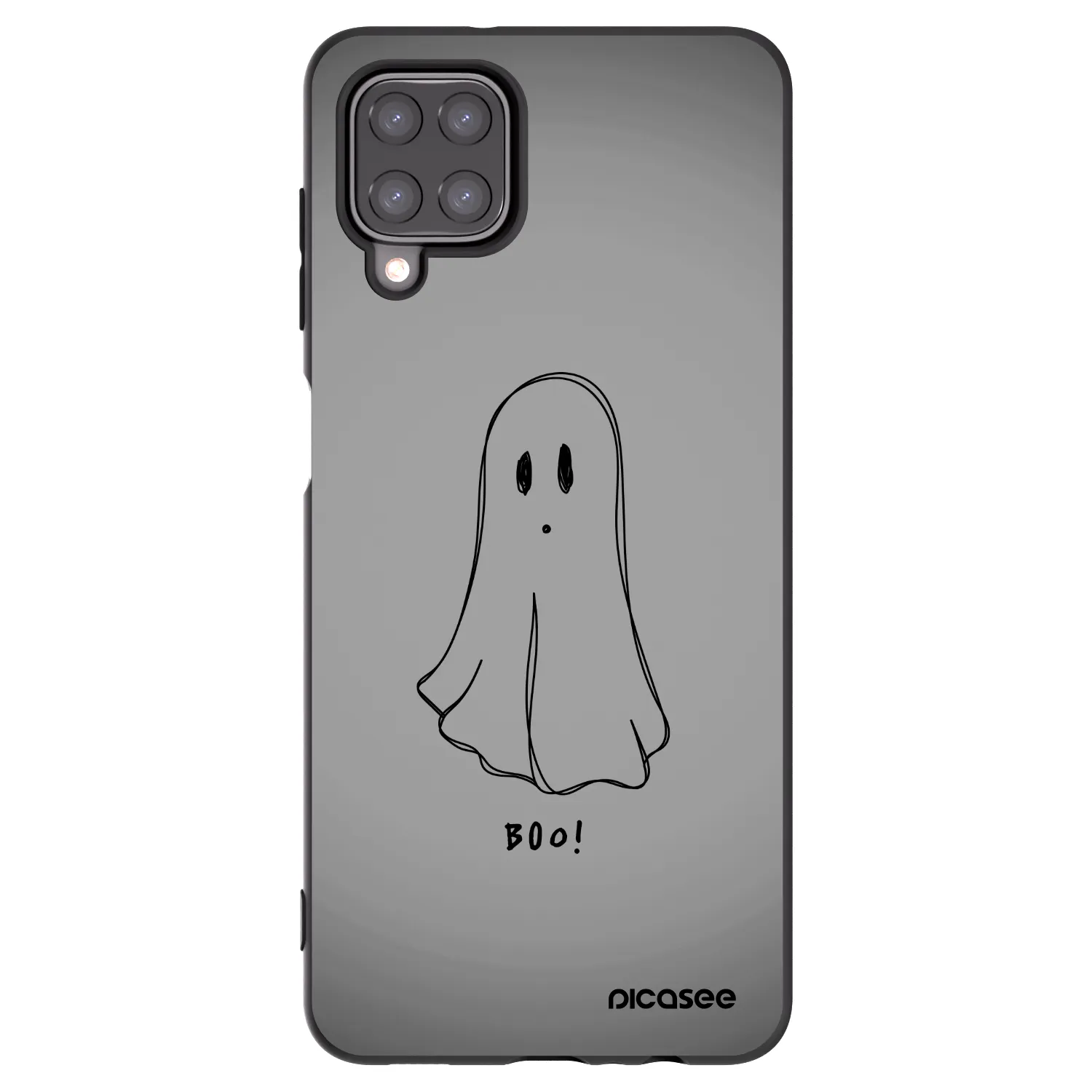 Picasee Μαύρη θήκη σιλικόνης για Samsung Galaxy M12 M127F - Ghost