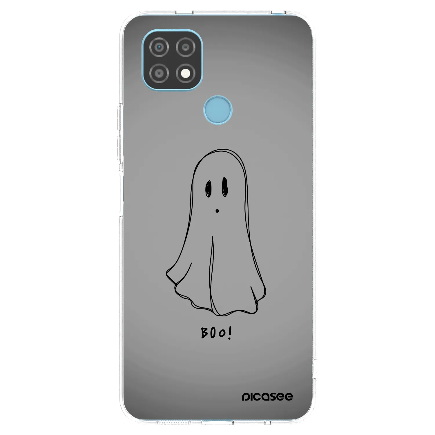 Picasee διαφανής θήκη σιλικόνης Realme C21 - Ghost