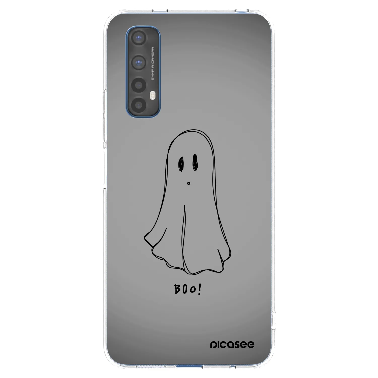 Picasee διαφανής θήκη σιλικόνης Realme 7 - Ghost