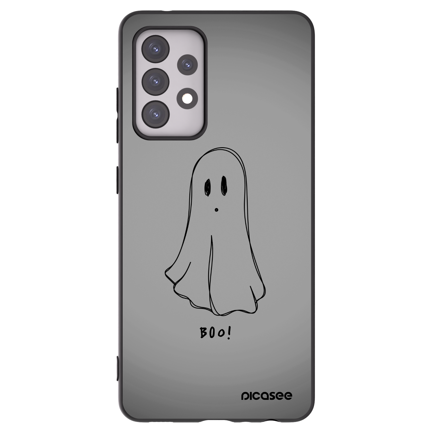 Picasee Μαύρη θήκη σιλικόνης για Samsung Galaxy A52s 5G A528B - Ghost
