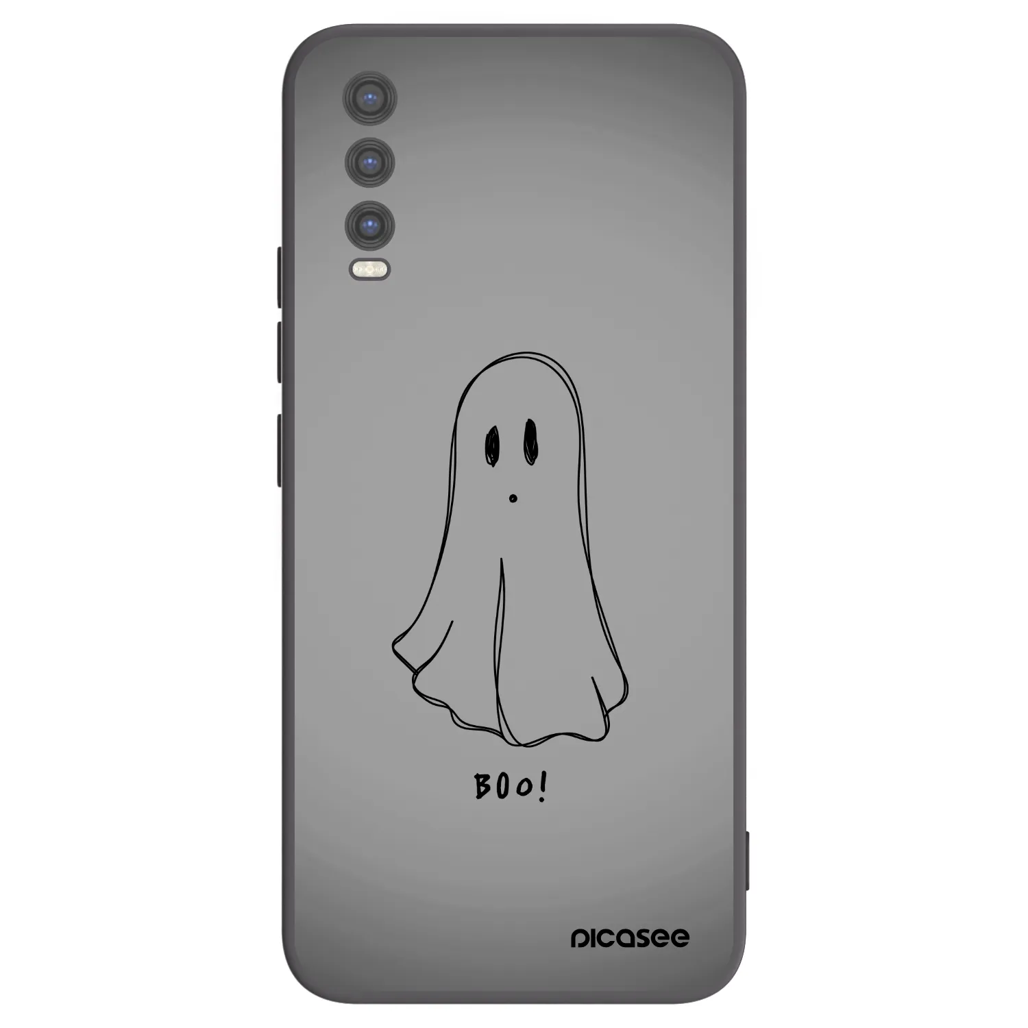 Picasee Μαύρη θήκη σιλικόνης για Vivo Y20s - Ghost