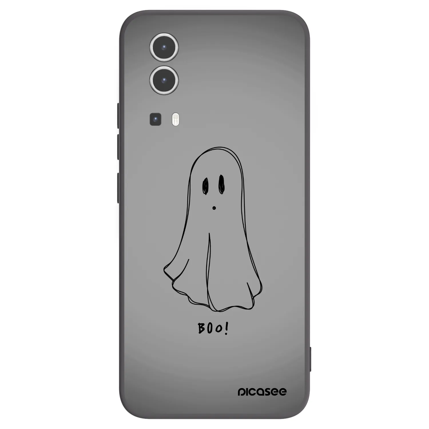 Picasee Μαύρη θήκη σιλικόνης για Vivo Y72 5G - Ghost