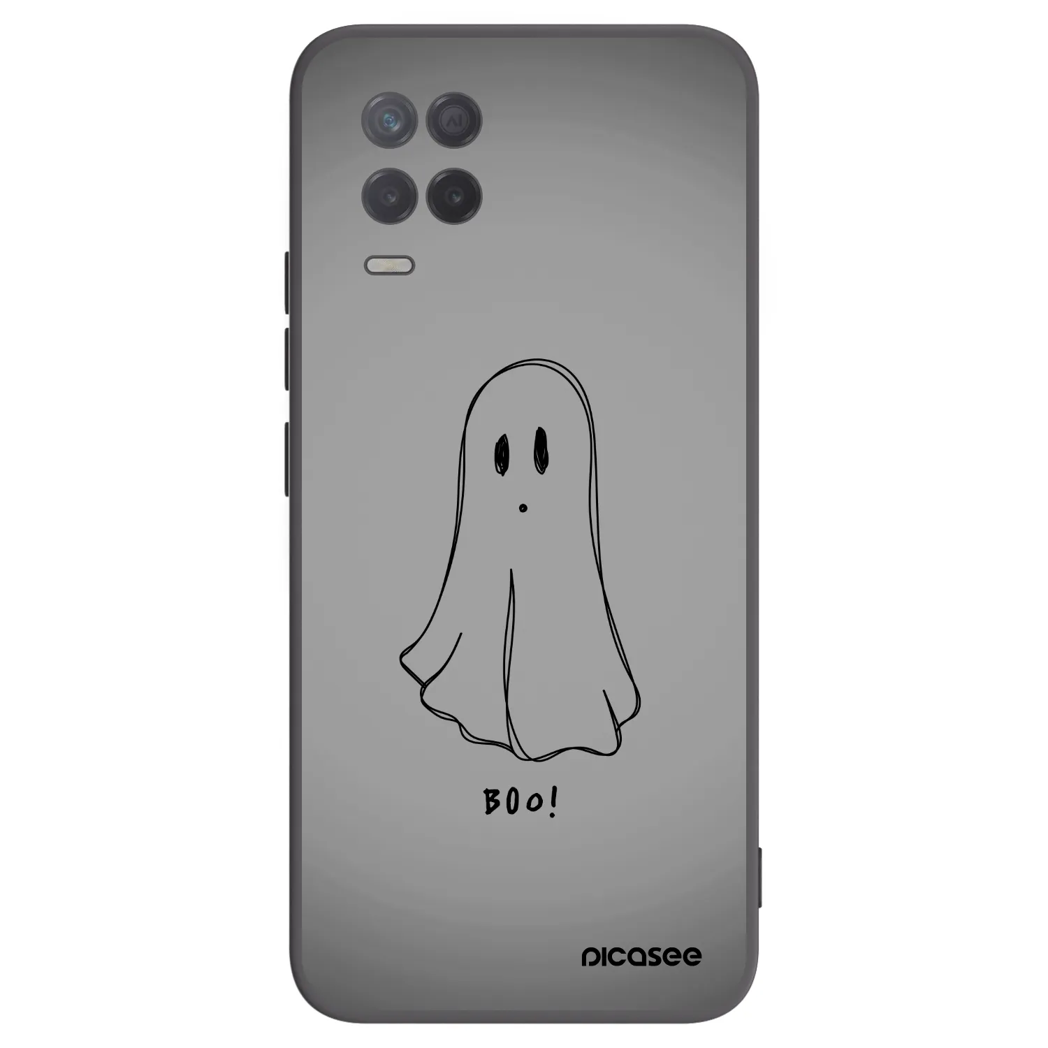 Picasee Μαύρη θήκη σιλικόνης για Realme 8 5G - Ghost