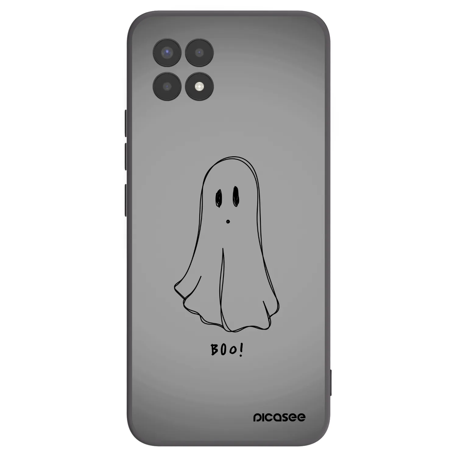 Picasee Μαύρη θήκη σιλικόνης για Realme 8i - Ghost