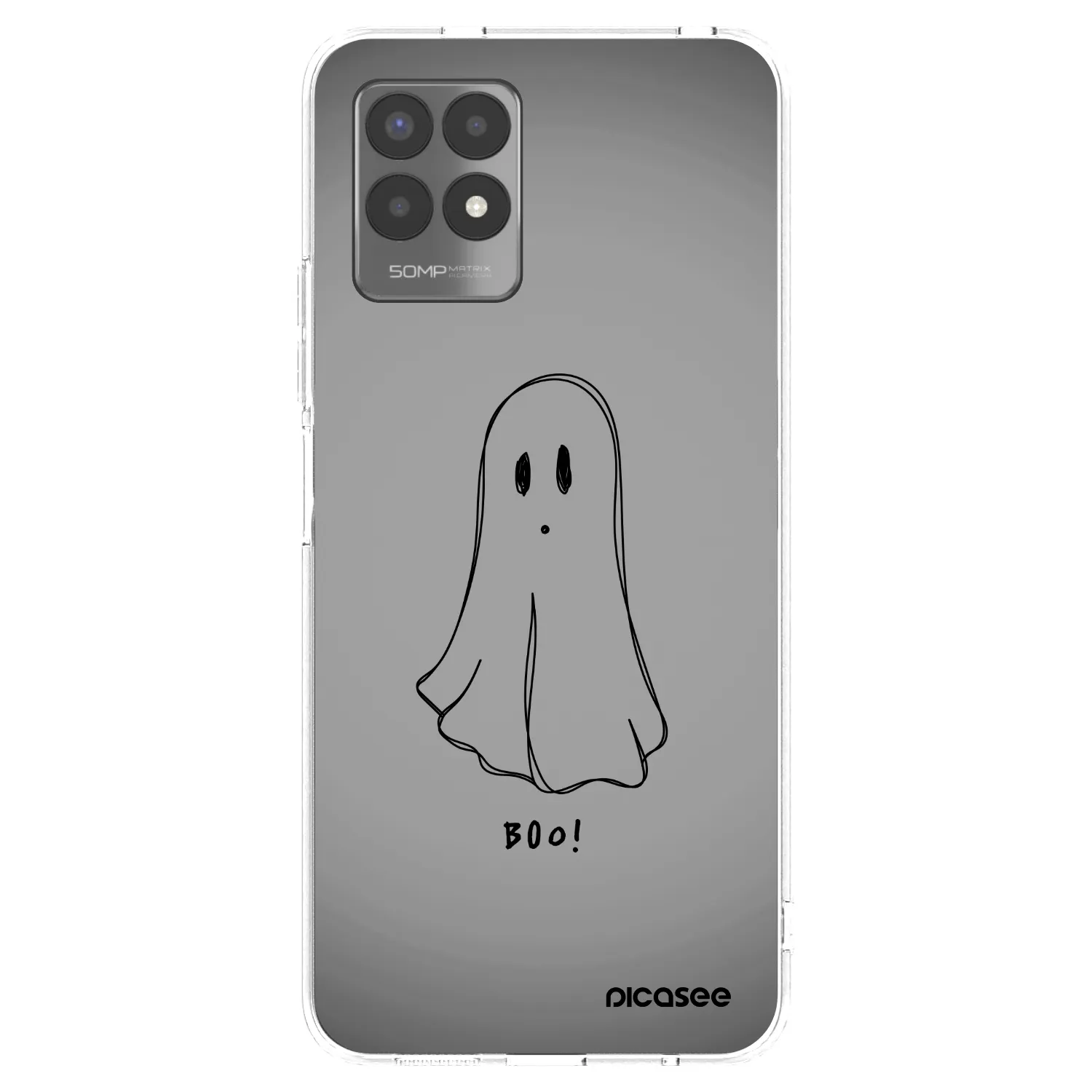 Picasee διαφανής θήκη σιλικόνης Realme 8i - Ghost
