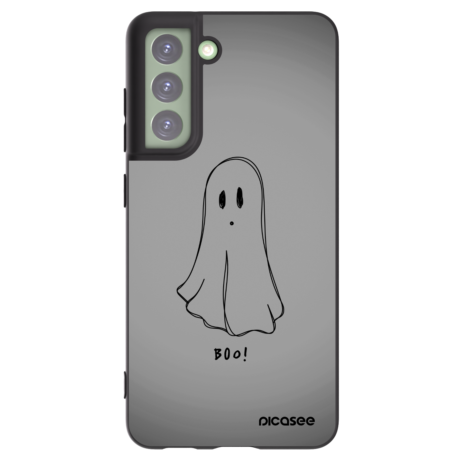 Picasee Μαύρη θήκη σιλικόνης για Samsung Galaxy S21 FE 5G - Ghost