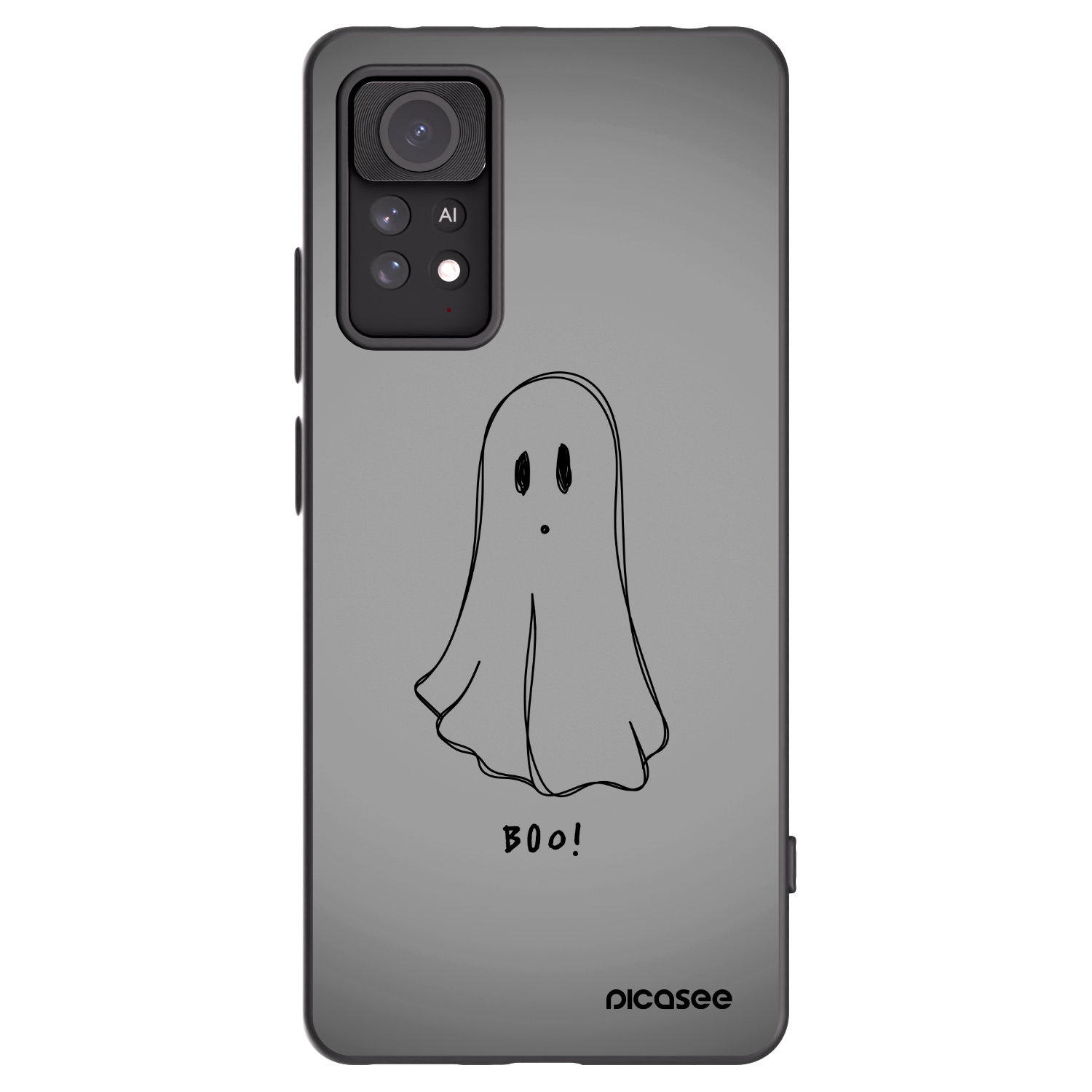 Picasee Μαύρη θήκη σιλικόνης για Xiaomi Redmi Note 11 Pro - Ghost