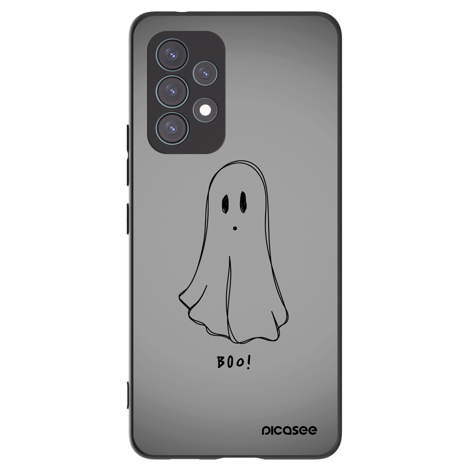 Picasee Μαύρη θήκη σιλικόνης για Samsung Galaxy A53 5G A536 - Ghost