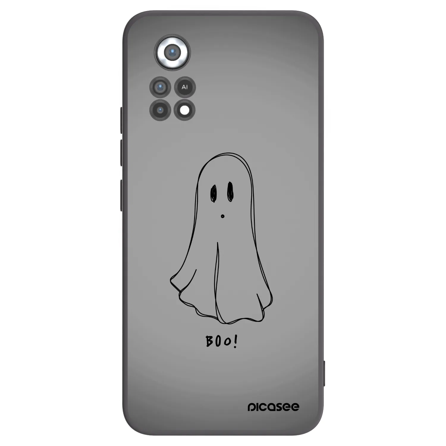 Picasee Μαύρη θήκη σιλικόνης για Xiaomi Poco X4 Pro 5G - Ghost