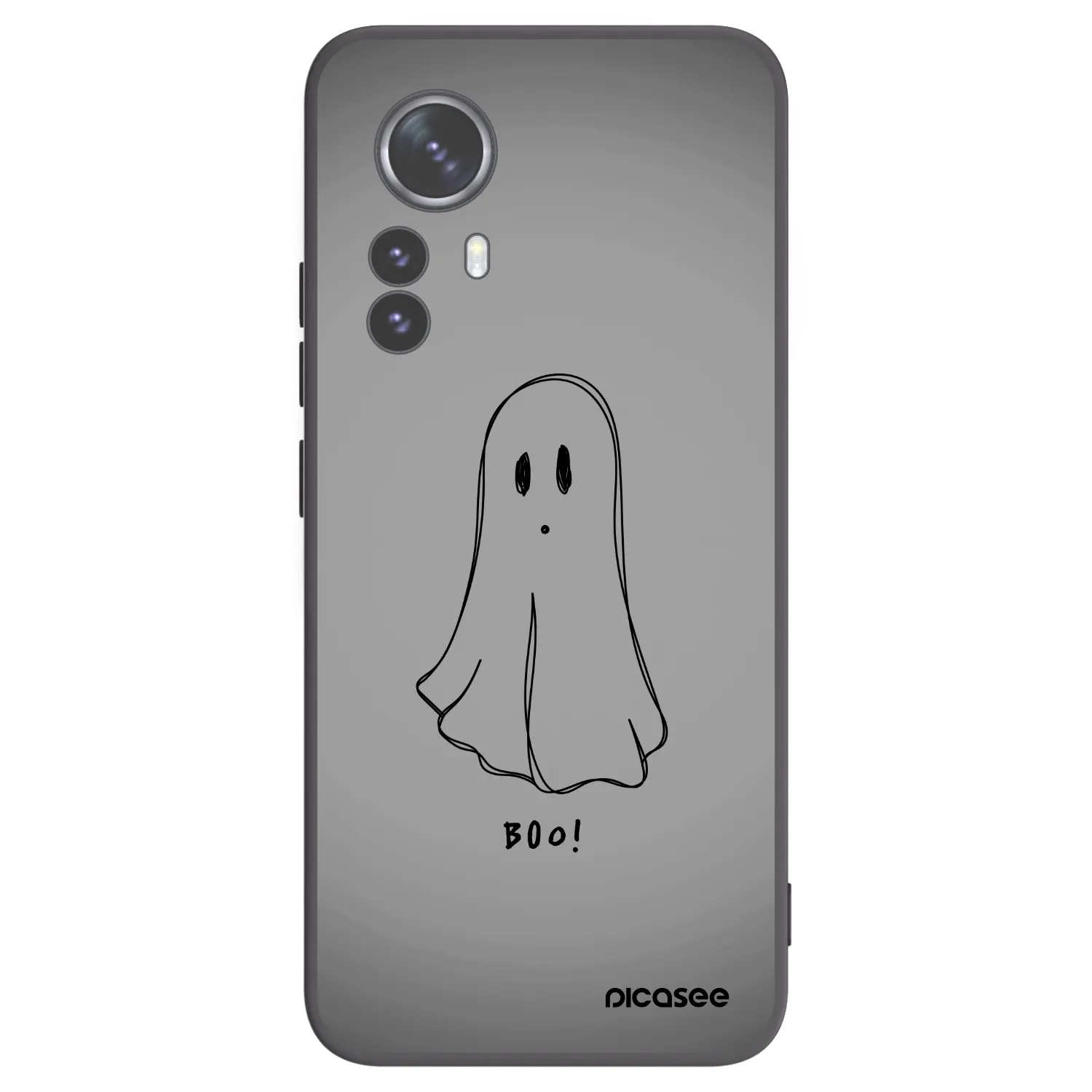Picasee Μαύρη θήκη σιλικόνης για Xiaomi 12 Pro - Ghost