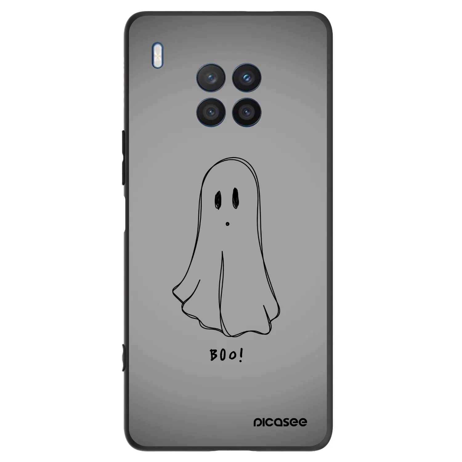 Picasee Μαύρη θήκη σιλικόνης για Honor 50 Lite - Ghost