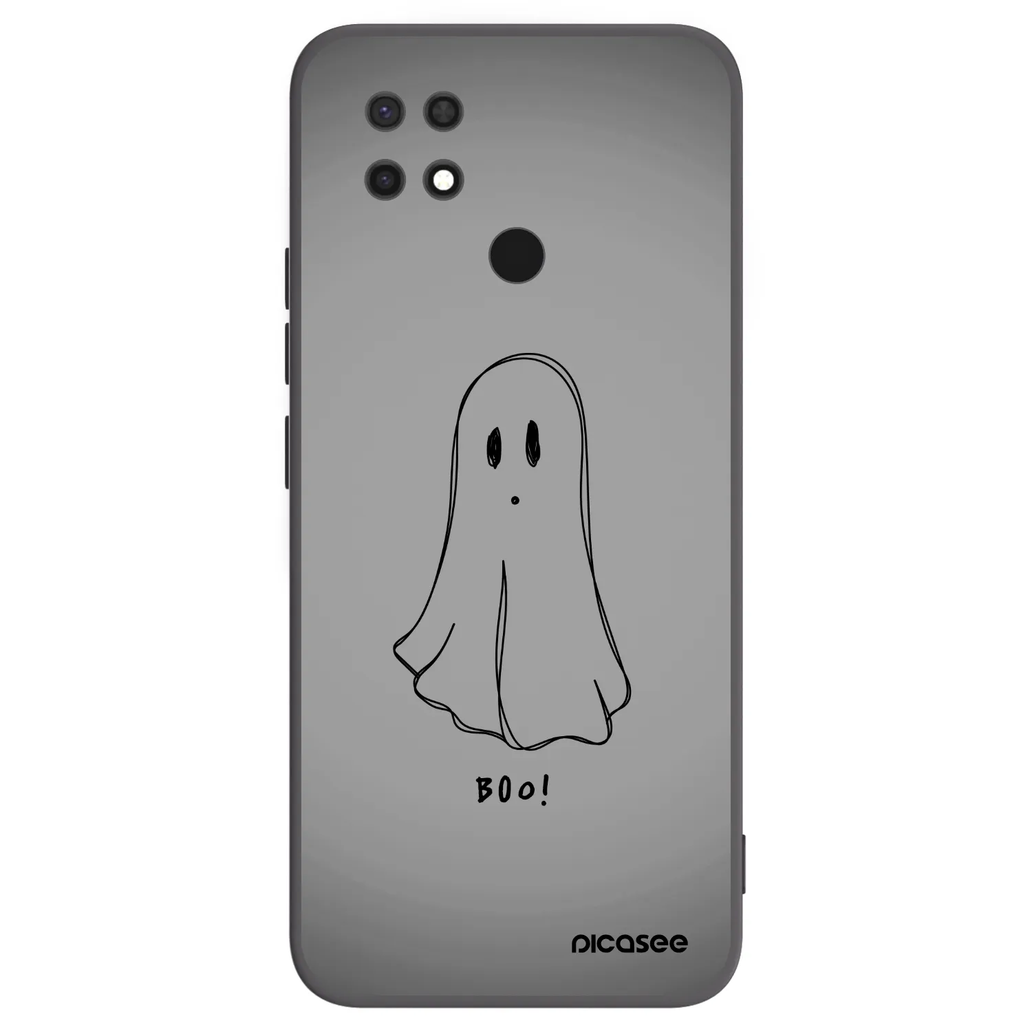 Picasee Μαύρη θήκη σιλικόνης για Xiaomi Redmi 10C - Ghost