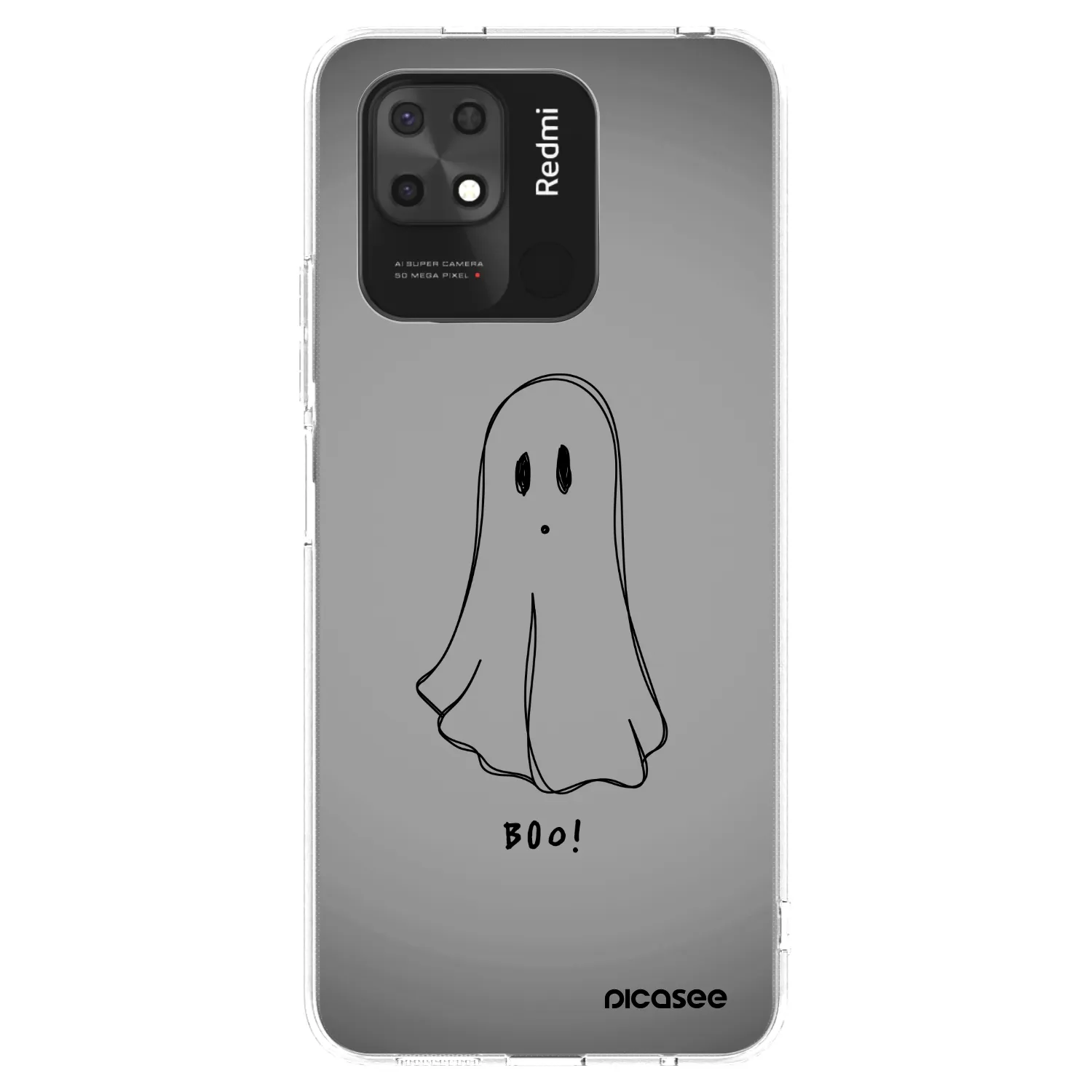 Picasee διαφανής θήκη σιλικόνης Xiaomi Redmi 10C - Ghost
