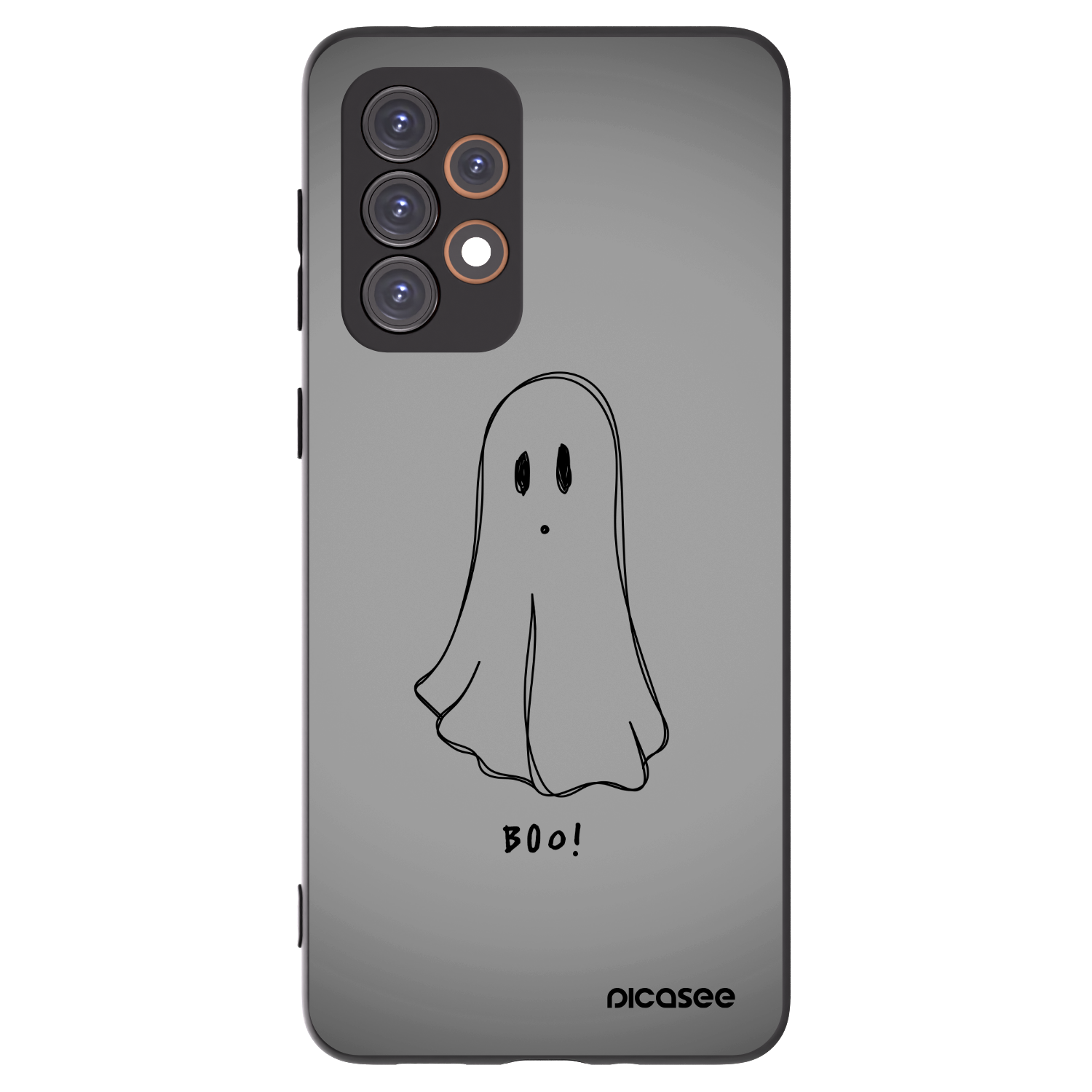 Picasee Μαύρη θήκη σιλικόνης για Samsung Galaxy A33 5G A336 - Ghost