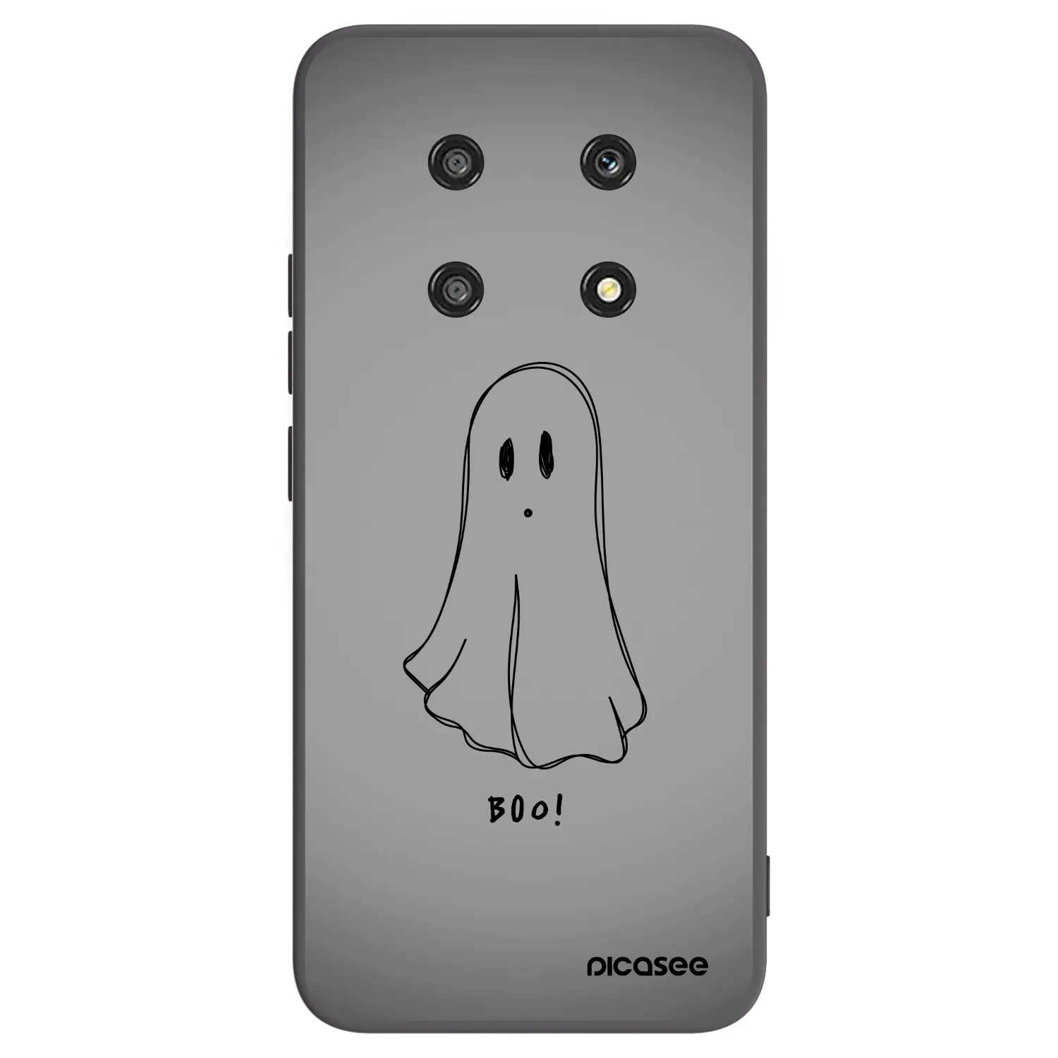 Picasee Μαύρη θήκη σιλικόνης για Honor Magic4 Lite 5G - Ghost