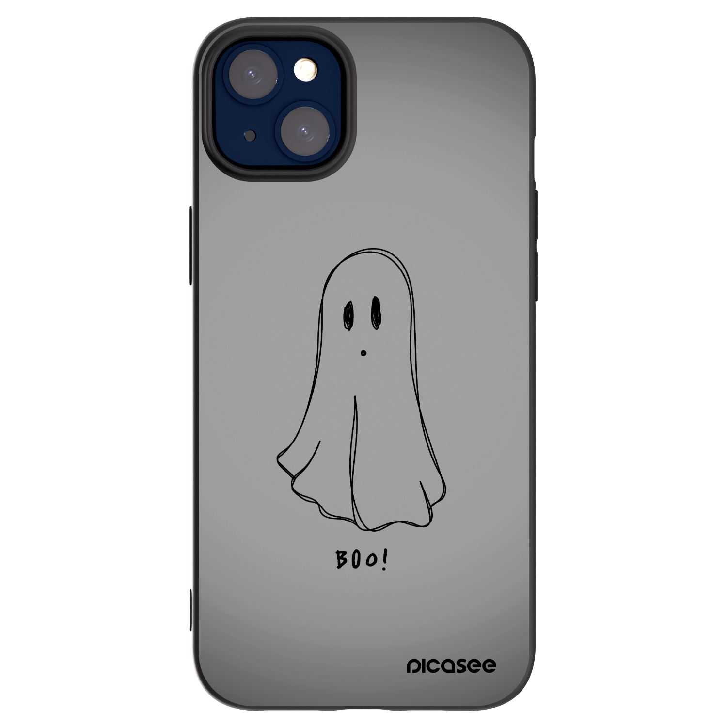 Picasee Μαύρη θήκη σιλικόνης για Apple iPhone 14 Plus - Ghost