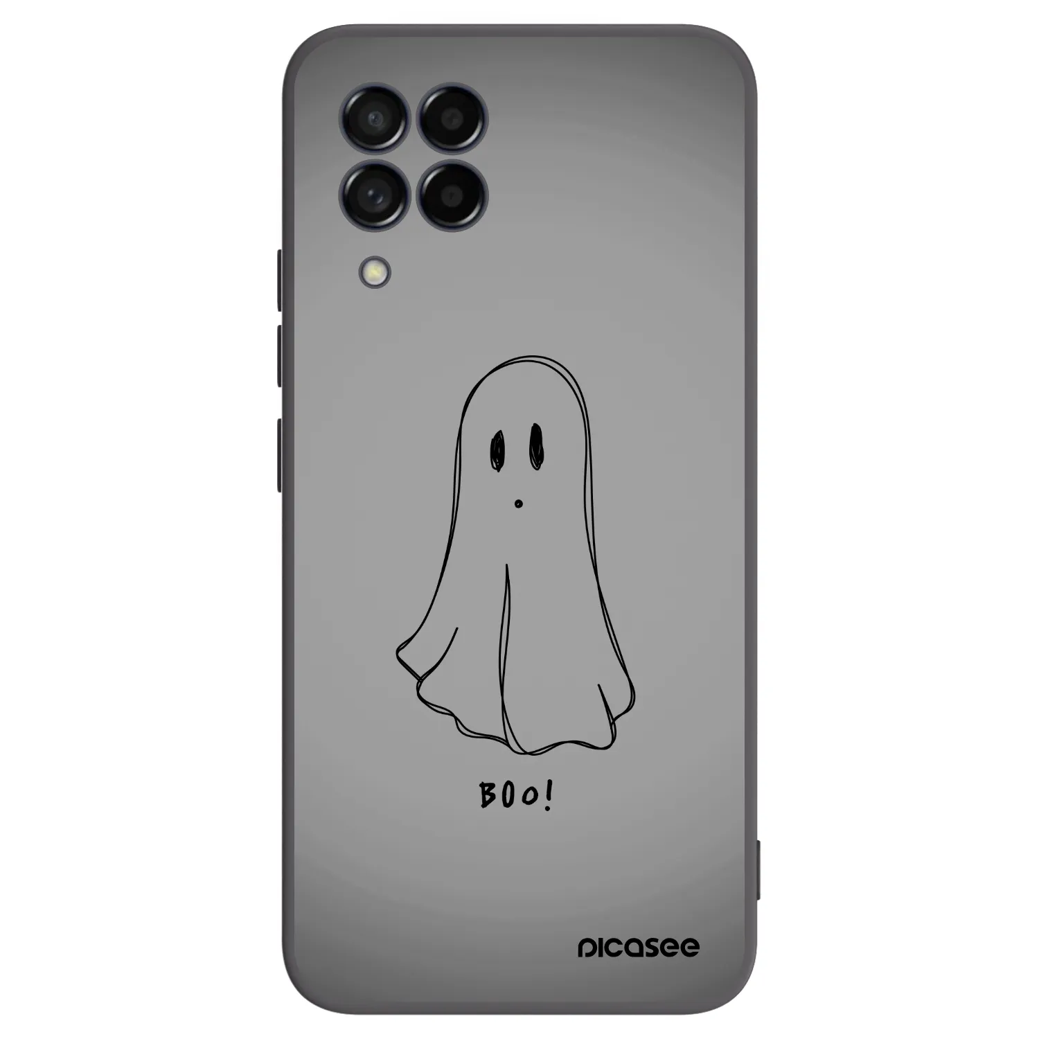 Picasee Μαύρη θήκη σιλικόνης για Samsung Galaxy M53 5G - Ghost