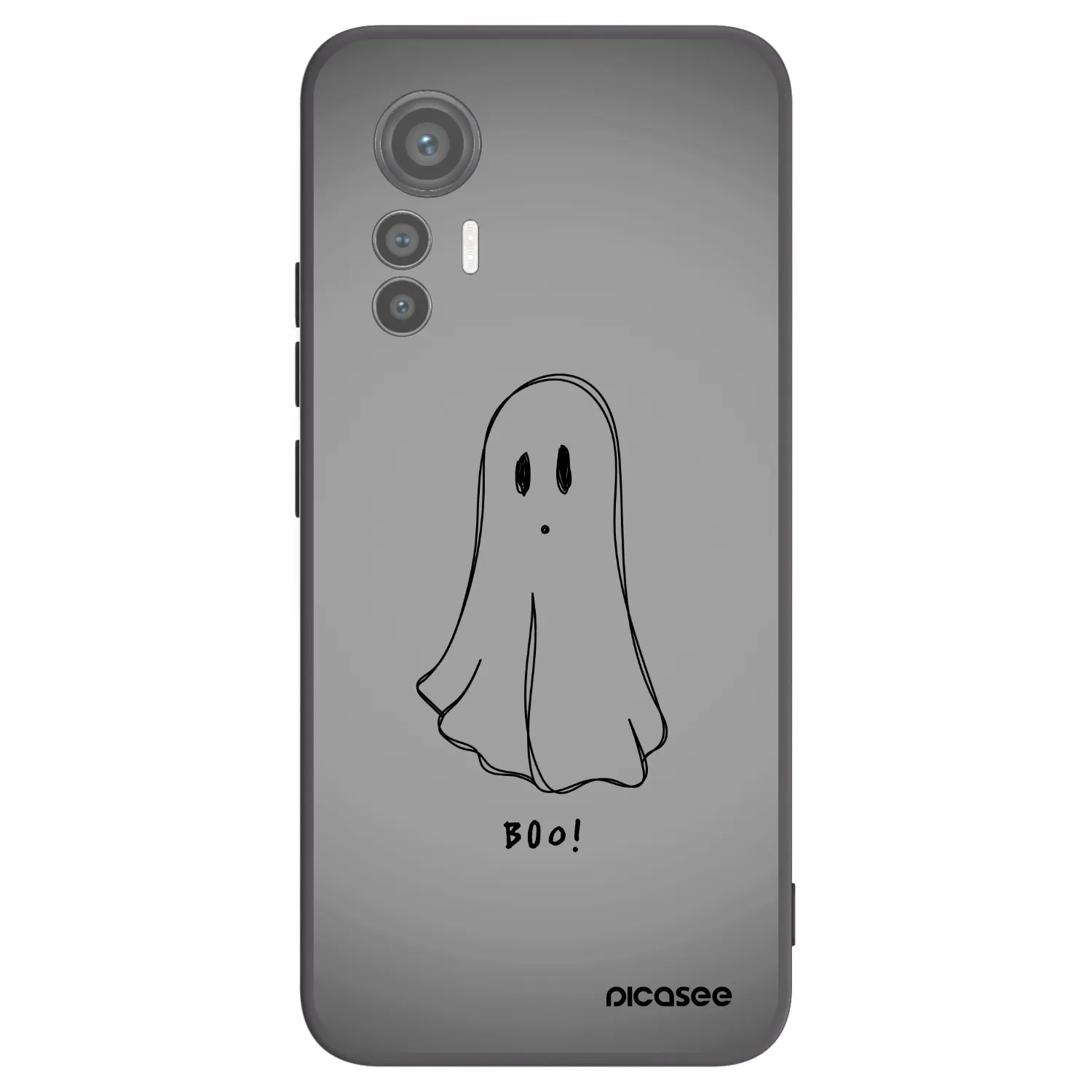 Picasee Μαύρη θήκη σιλικόνης για Xiaomi 12 Lite - Ghost