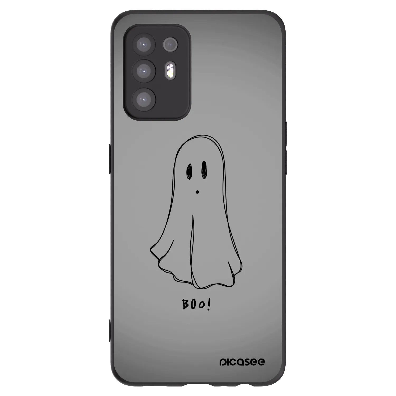 Picasee Μαύρη θήκη σιλικόνης για OPPO A94 5G - Ghost