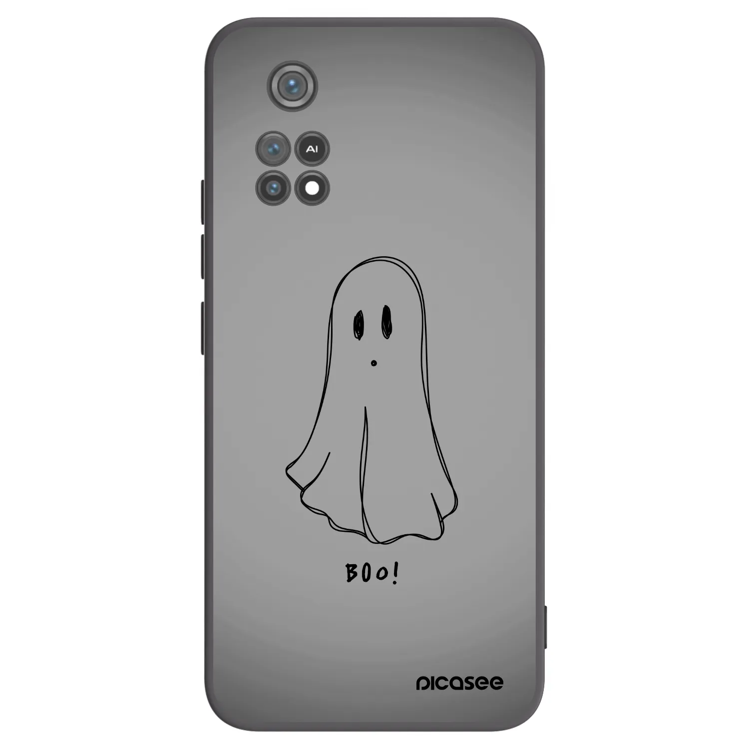 Picasee Μαύρη θήκη σιλικόνης για Xiaomi Poco M4 Pro - Ghost