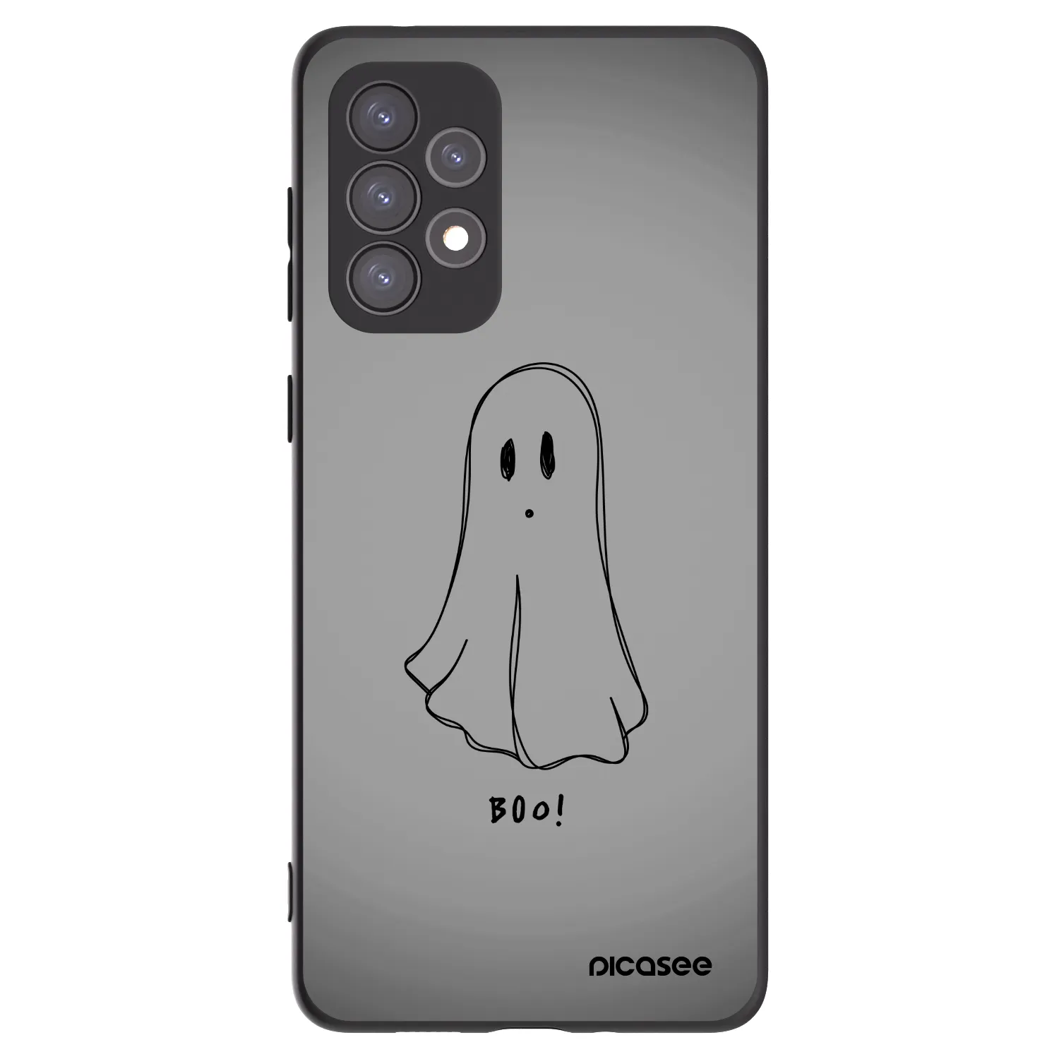 Picasee Μαύρη θήκη σιλικόνης για Samsung Galaxy A73 5G - Ghost