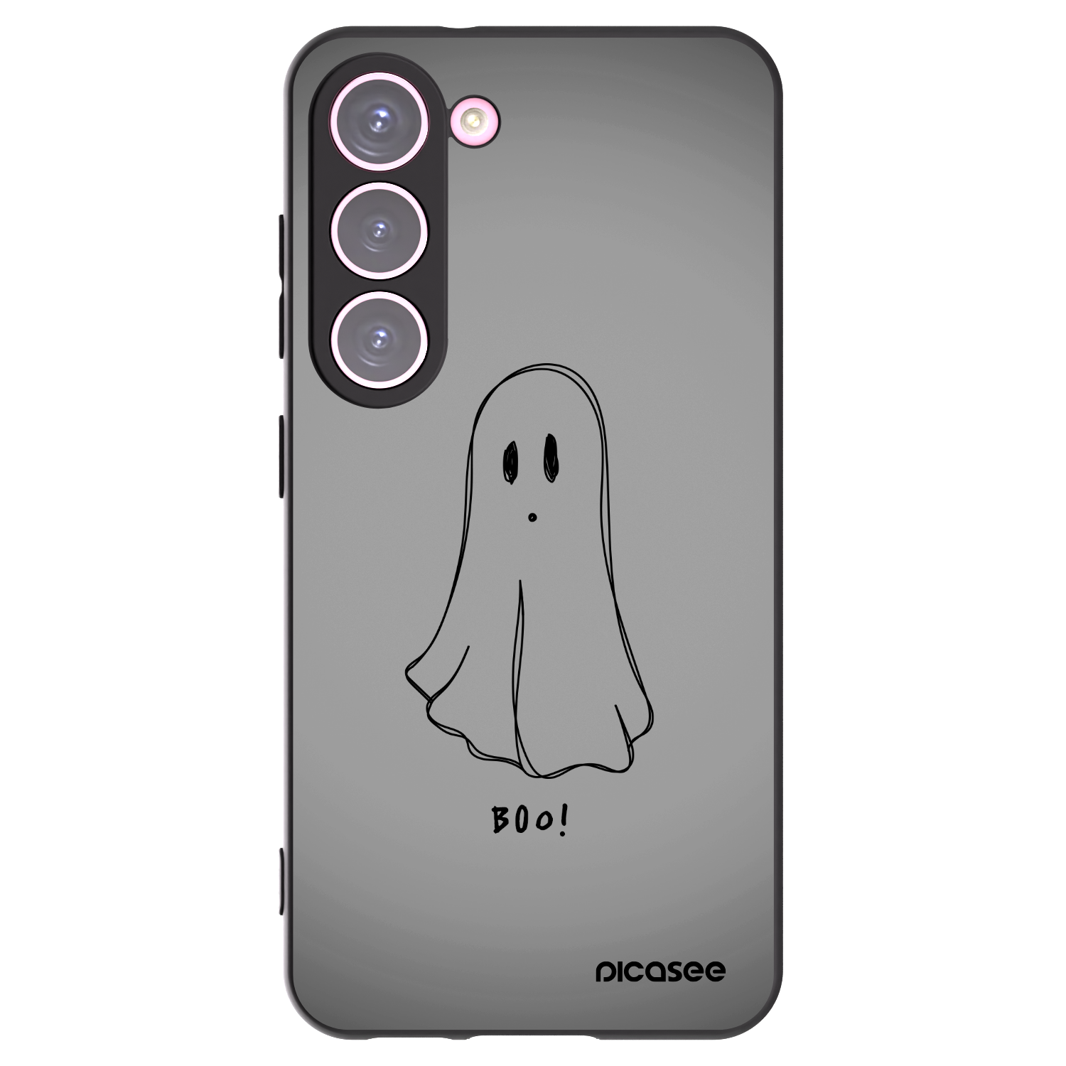 Picasee Μαύρη θήκη σιλικόνης για Samsung Galaxy S23 5G - Ghost
