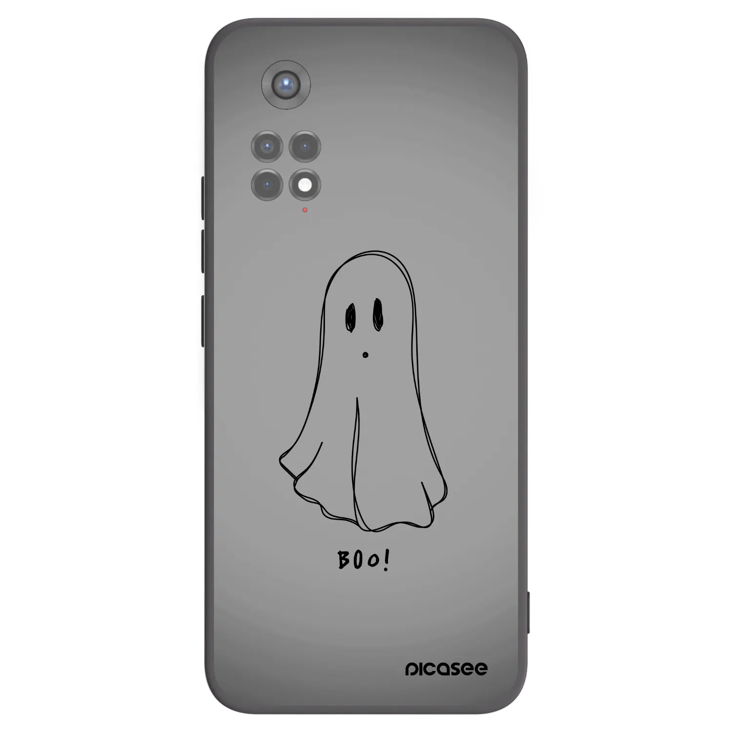 Picasee Μαύρη θήκη σιλικόνης για Xiaomi Redmi Note 11S 5G - Ghost